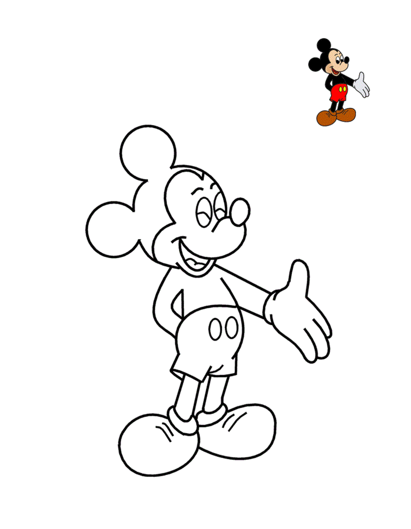  Mickey Maus, Symbol von Disney Land 