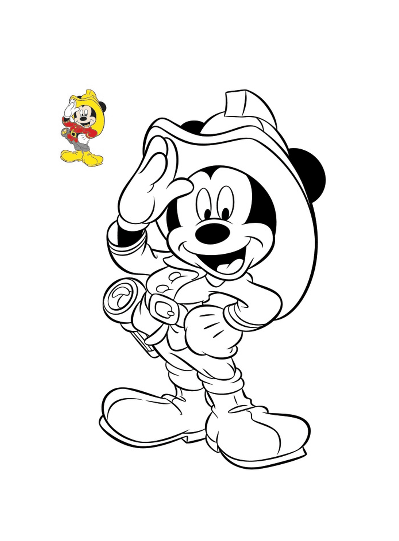  Mickey Mouse fireman 