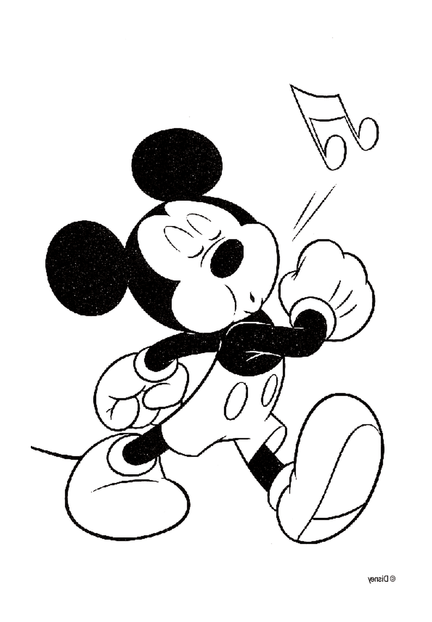 Zeichnung von Mickey's Pfeife 