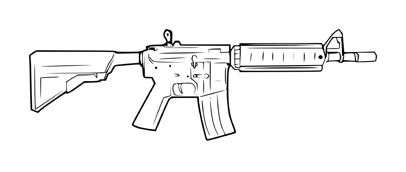  Colpo di arma da fuoco: un fucile in stile AR-15 