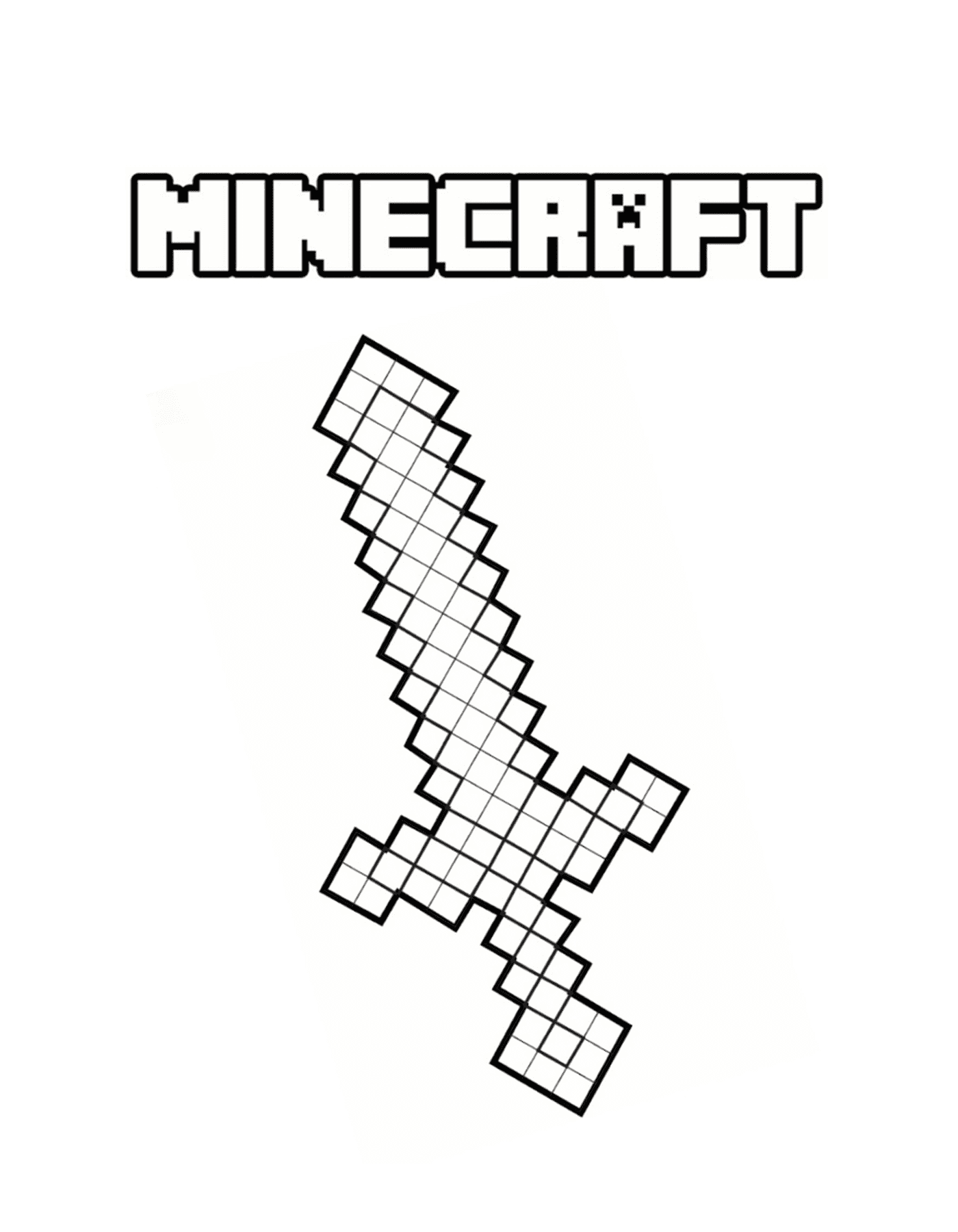  Minecraft spear in pixel 