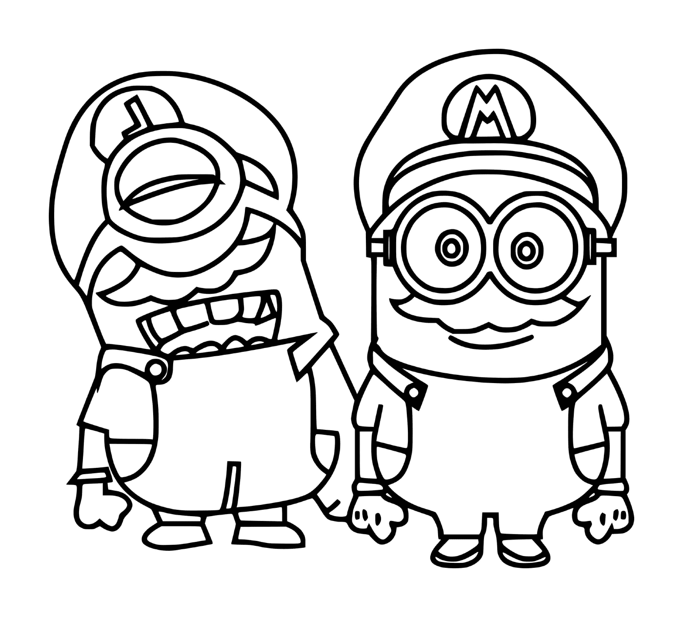  Mario Minions together 