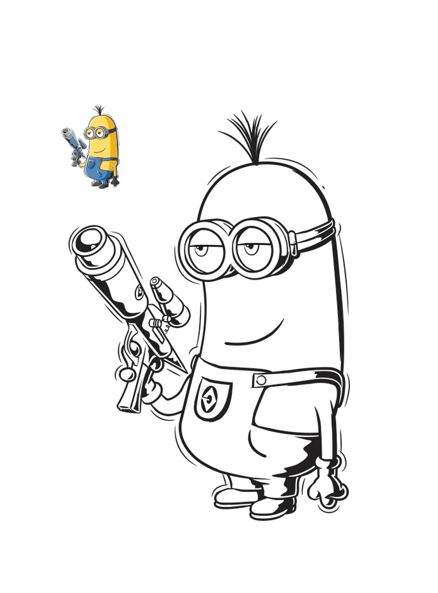  Minion armed, rifle in hand 