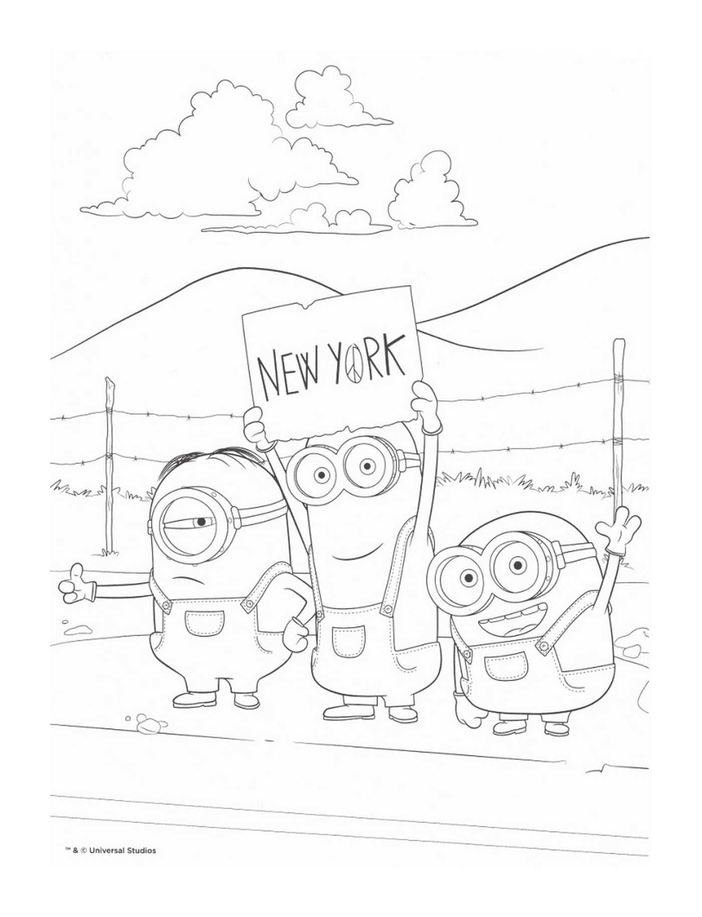  Minion on its way to New York 