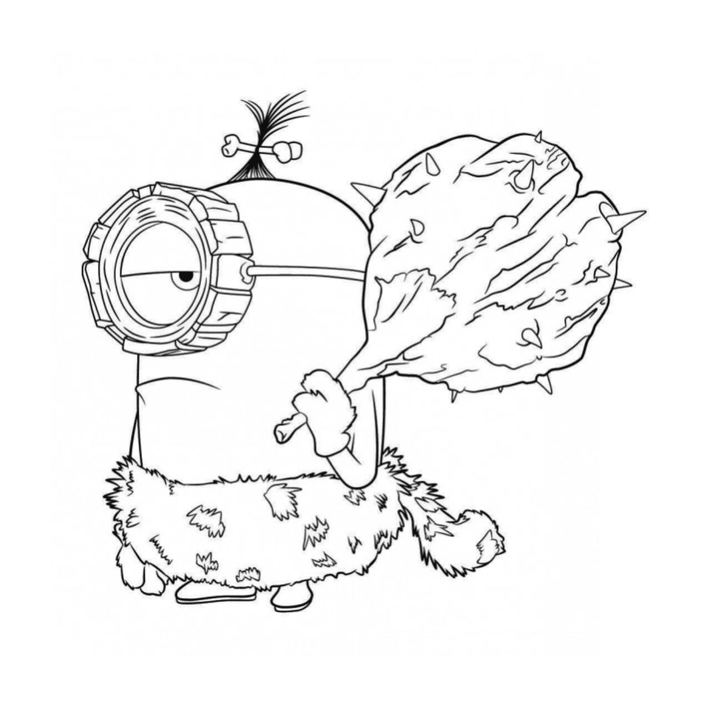  Minion prehistórico 2, personaje animado 