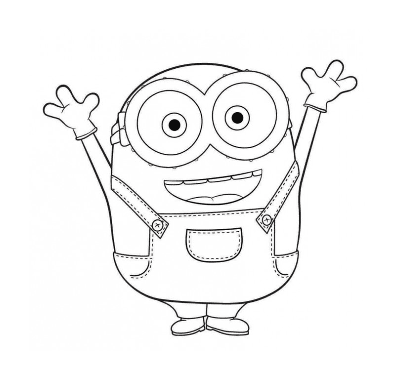  Smile of the Minion, raised hands 