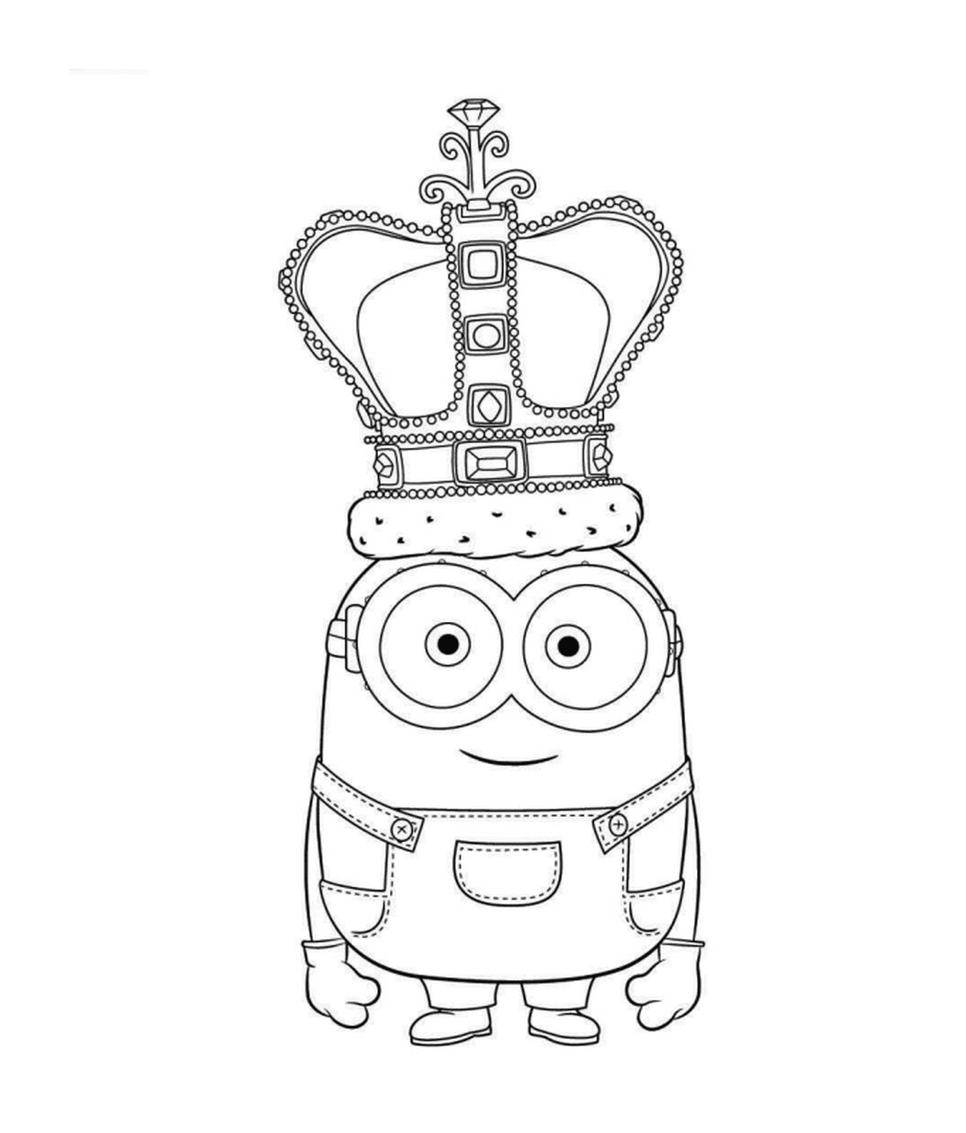  King Minion, corona en la cabeza 