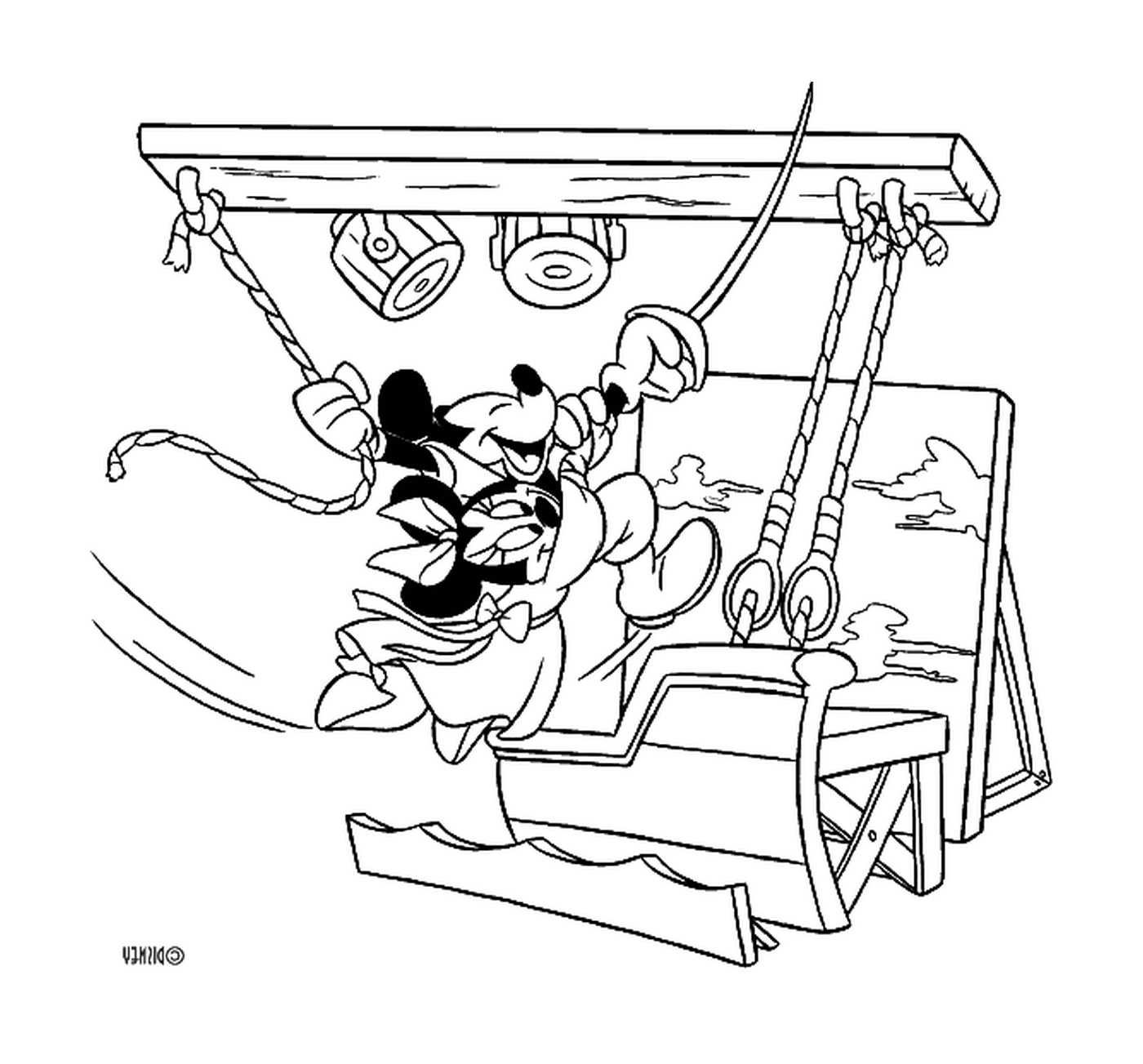  Mickey y Minnie hacen películas 