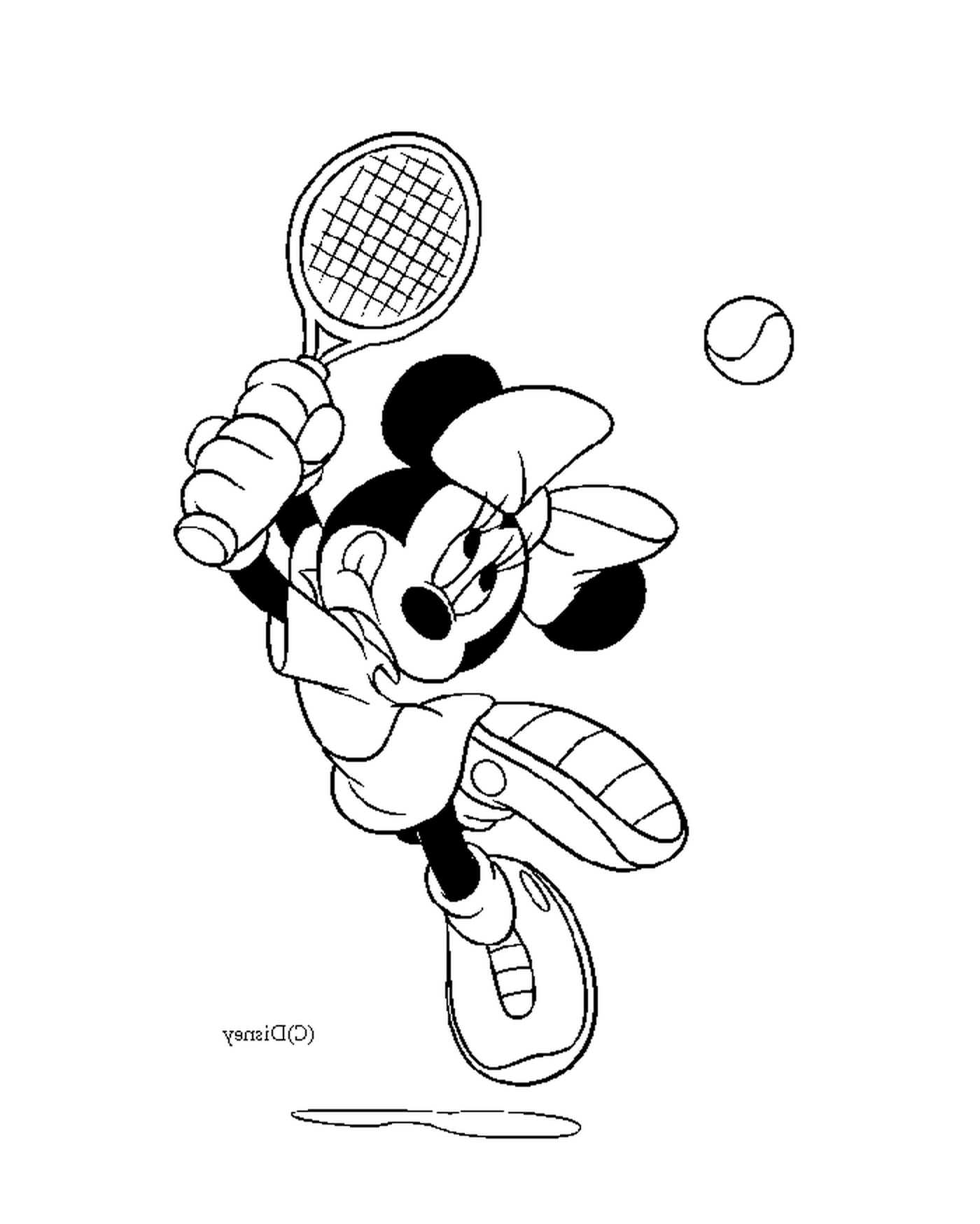  Минни играет в теннис 