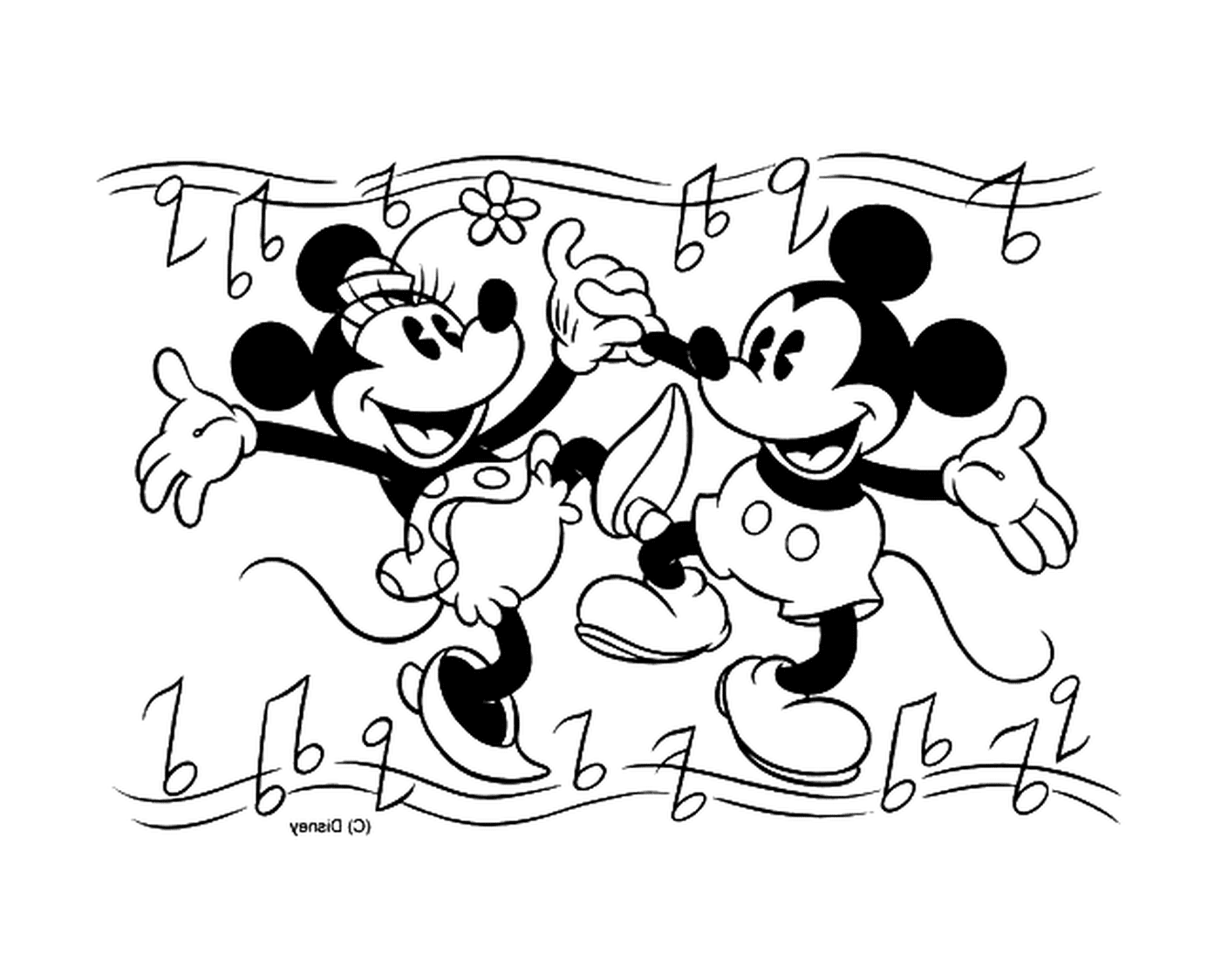 Mickey und Minnie tanzen 