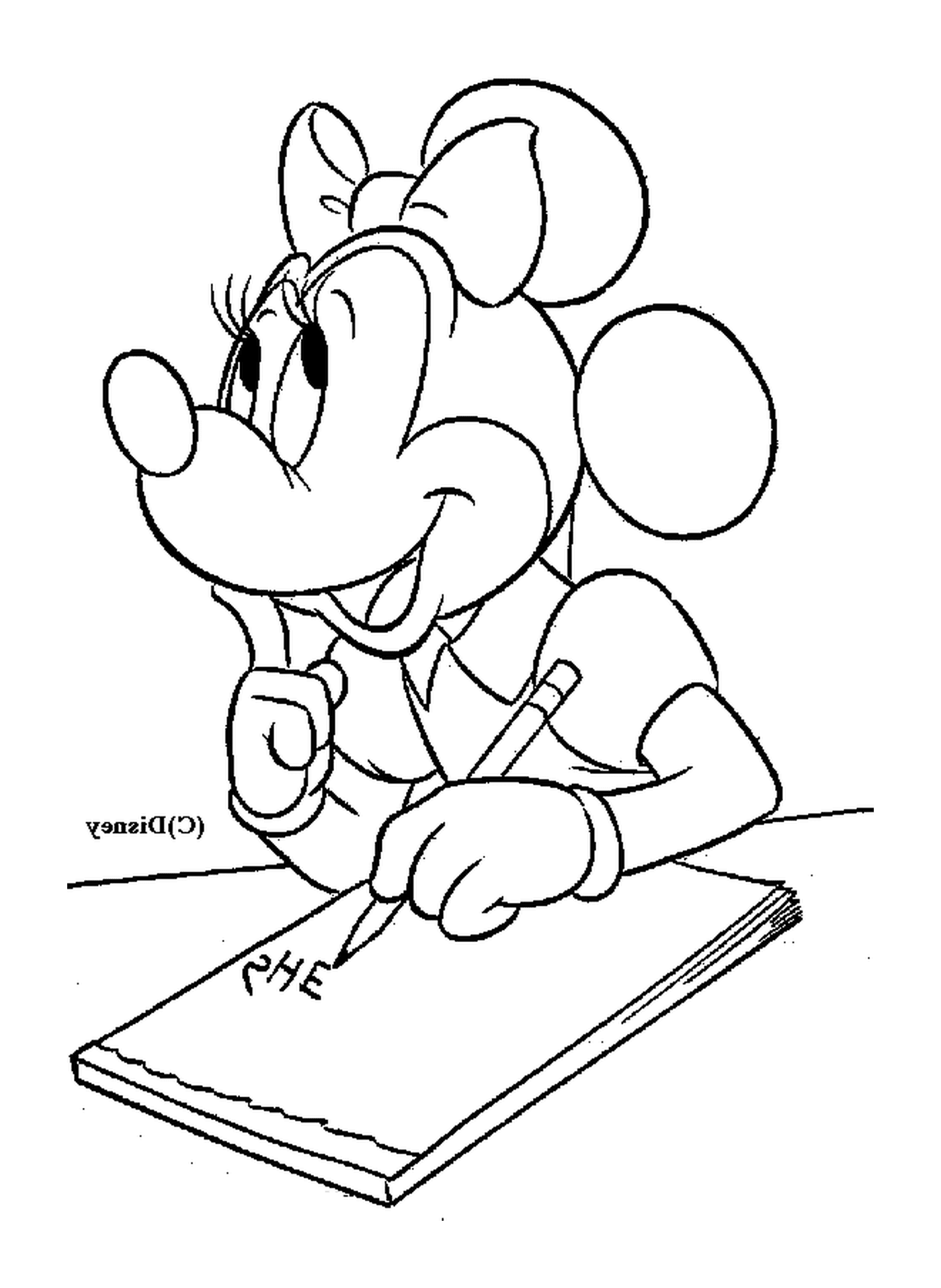  Minnie schreibt eine Geschichte 