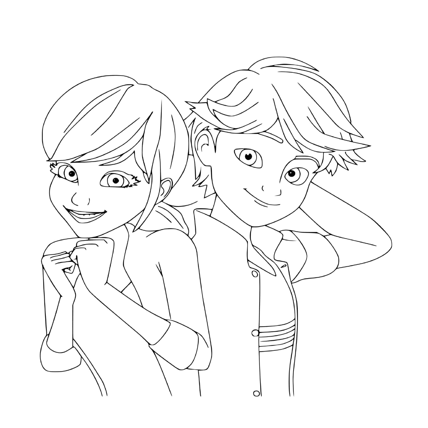  Marinette and Adrien, accomplices 