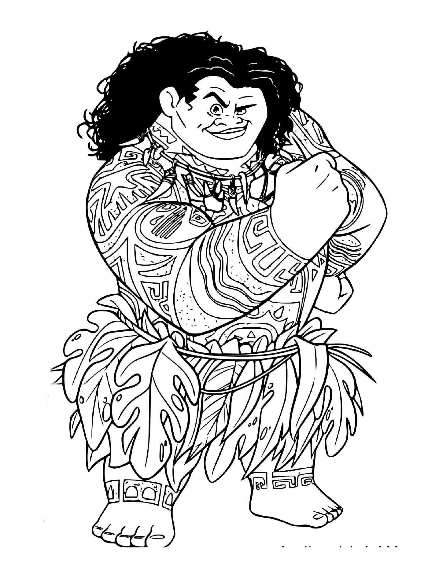  Maui, strong man of Vaiana Disney 