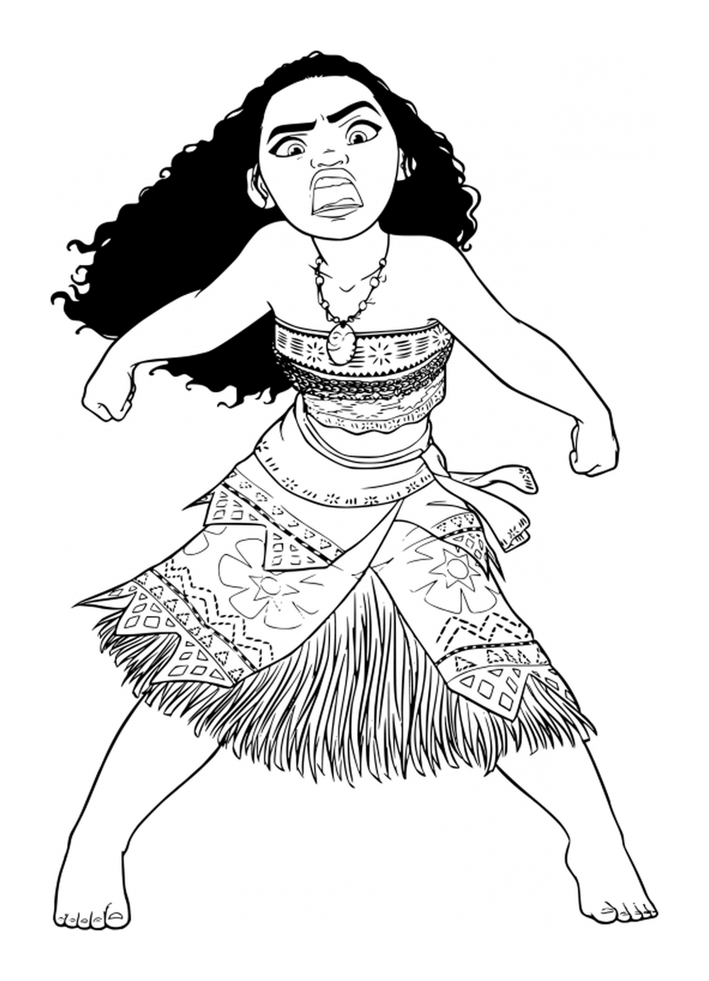  Vaiana discontented in hula dress 