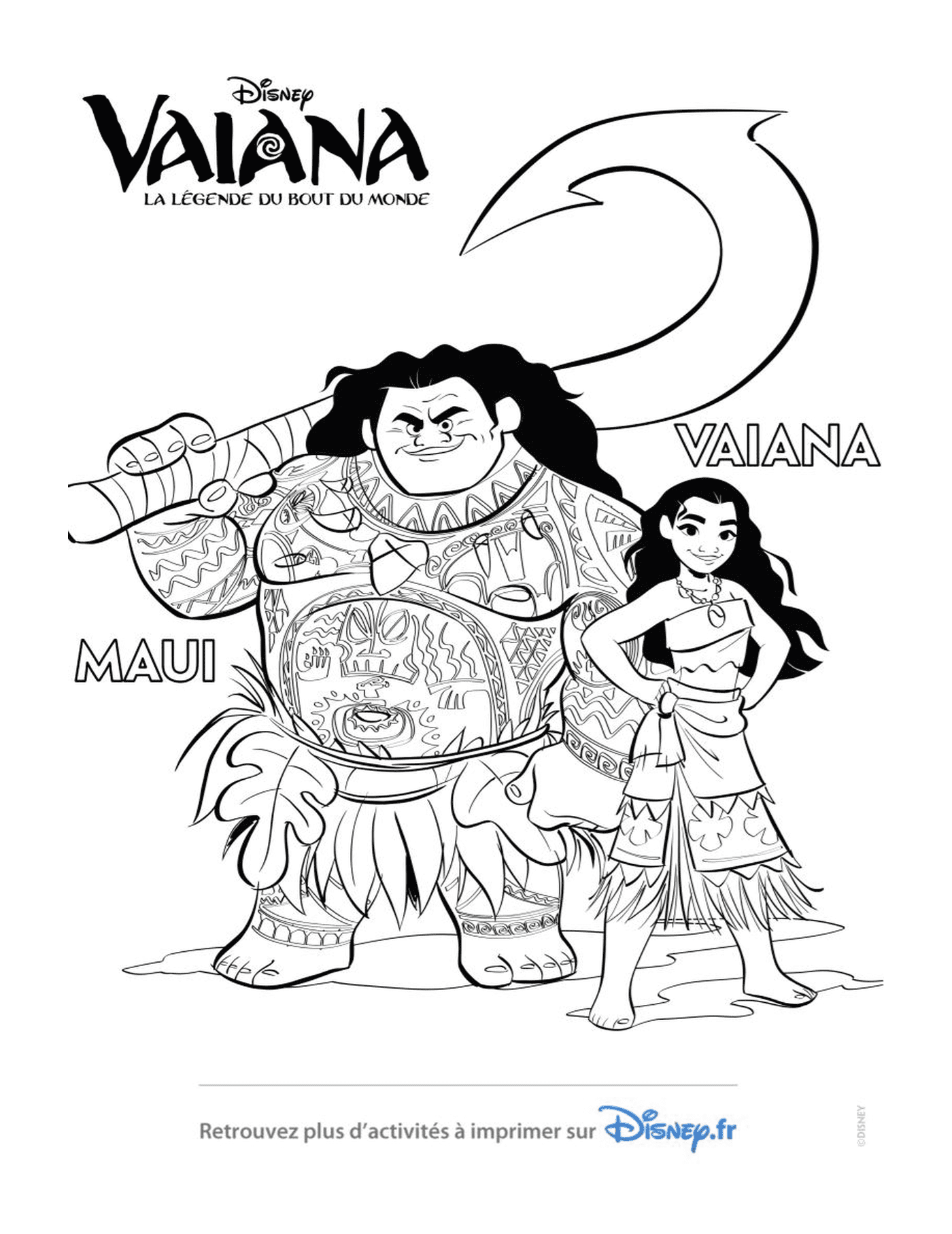  Moana and Maui, inseparable duo 