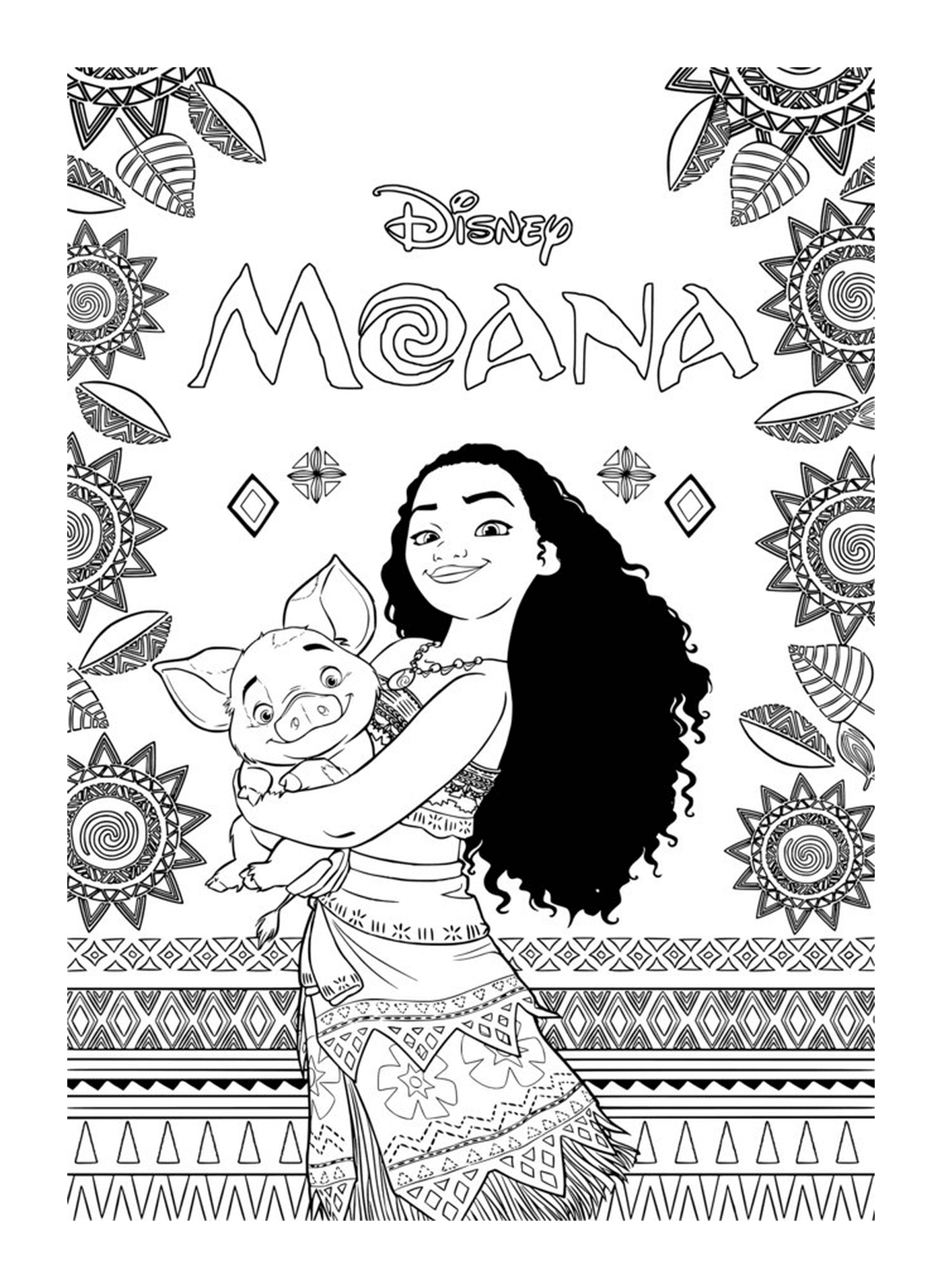  Moana, wife and piglet 