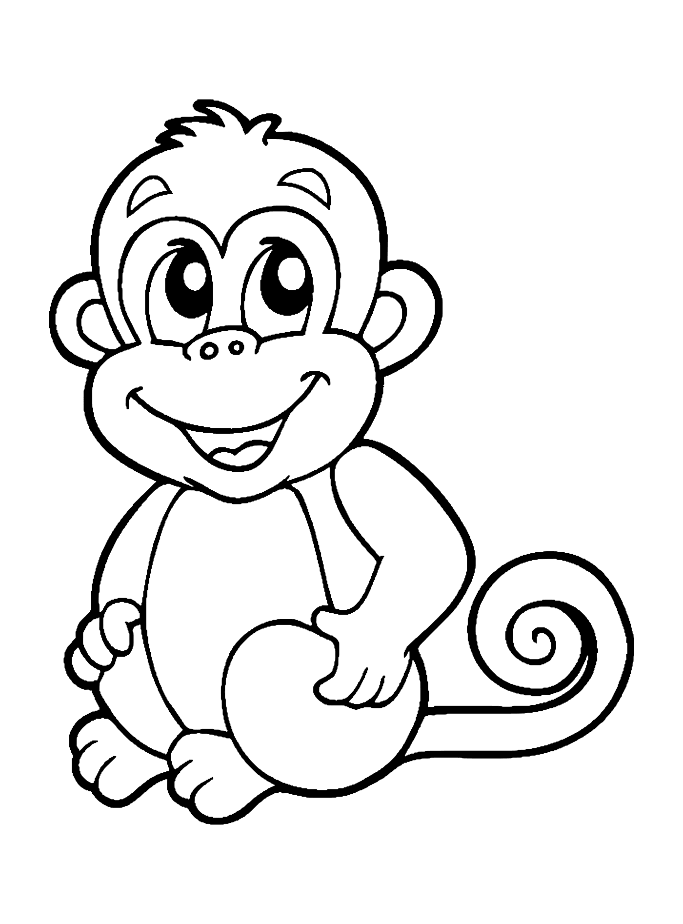  Милая маленькая обезьянка 