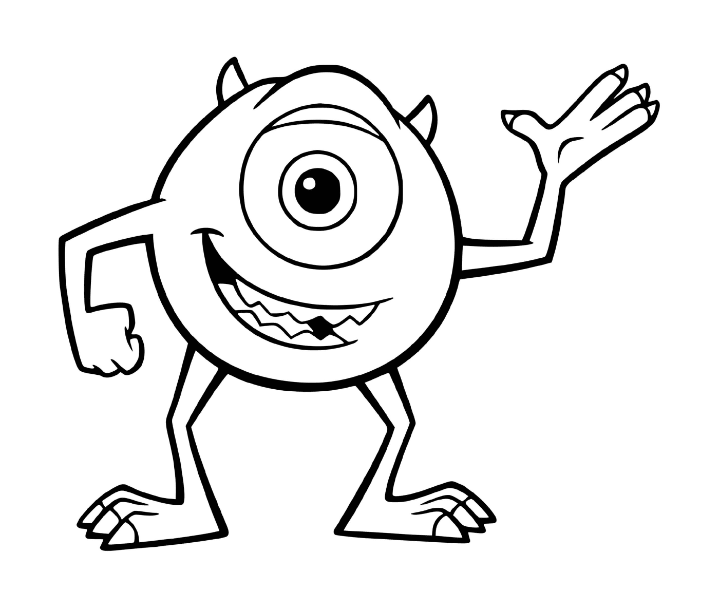  Animated monster who salutes 