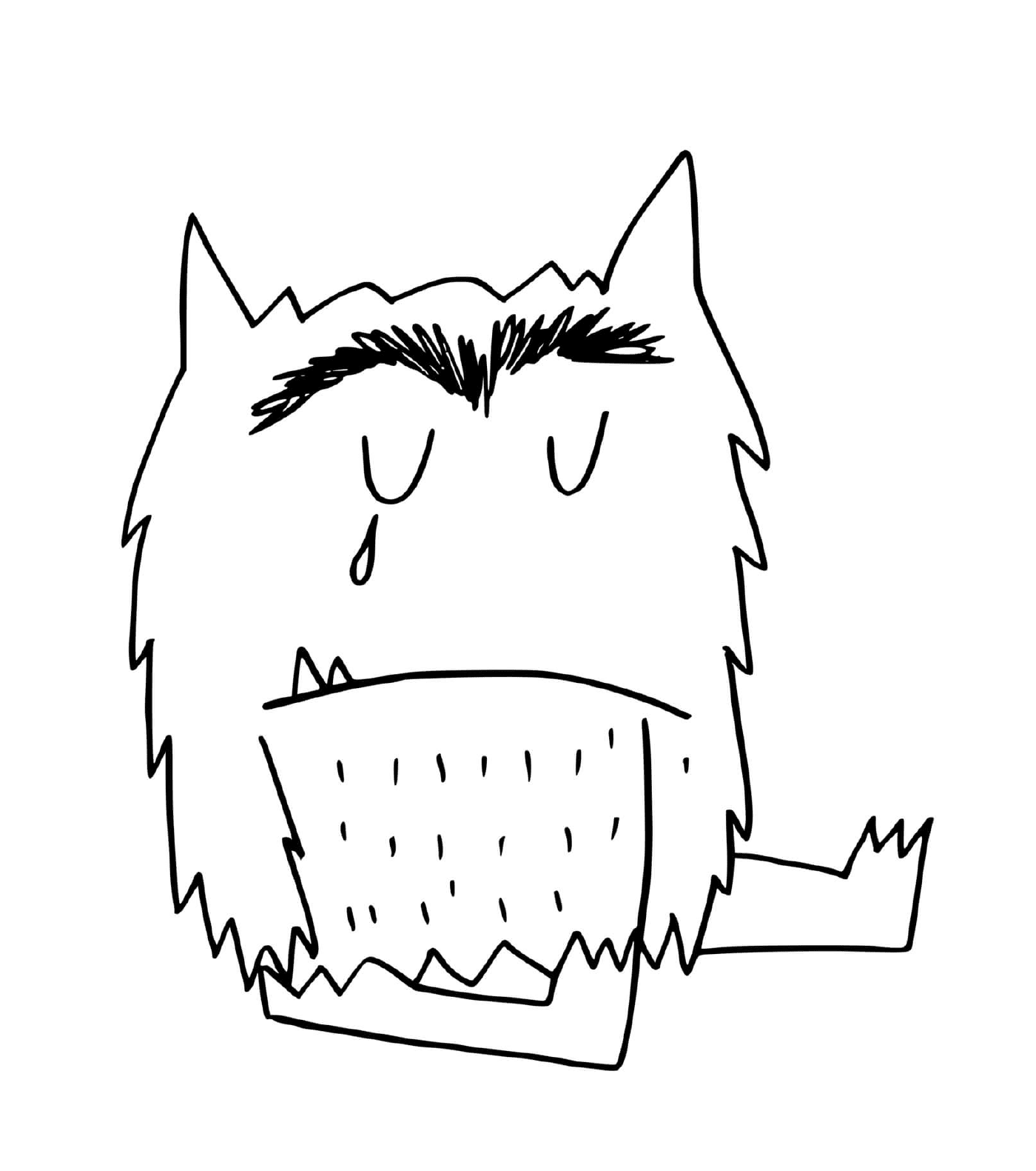  Weeping monster with beard 