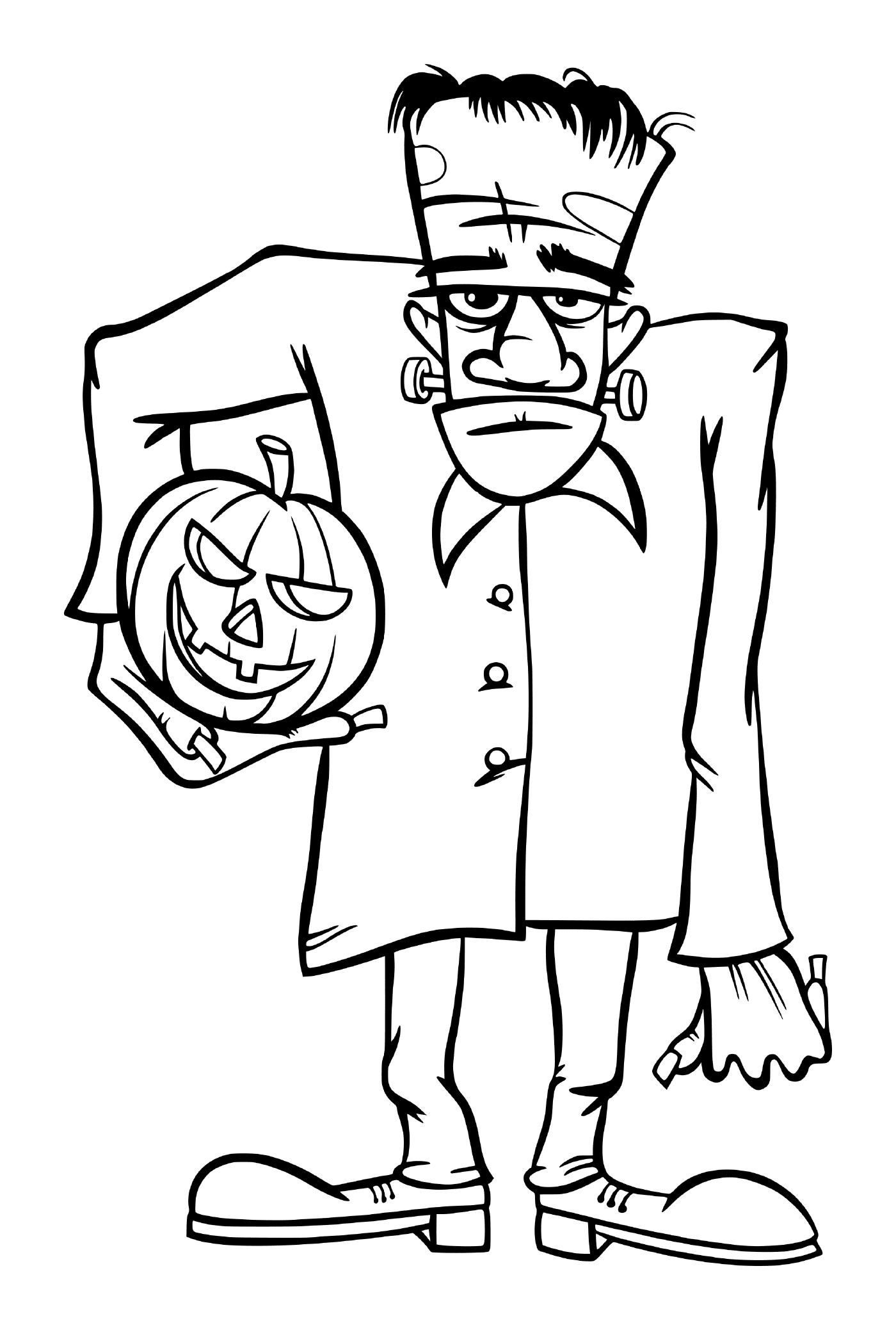  Halloween Frankenstein Pumpkin 