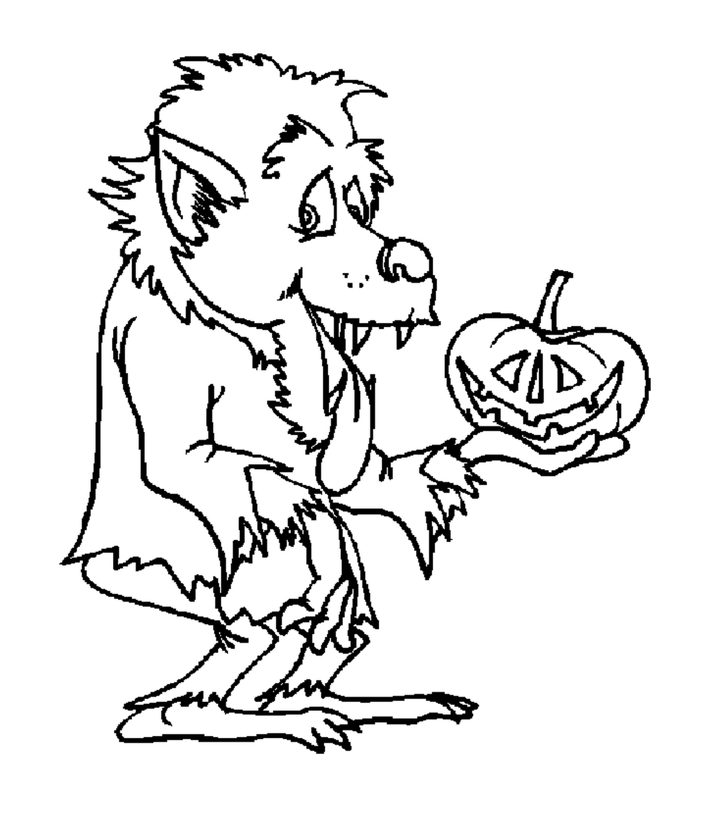  Wolf-garou Halloween pumpkin 