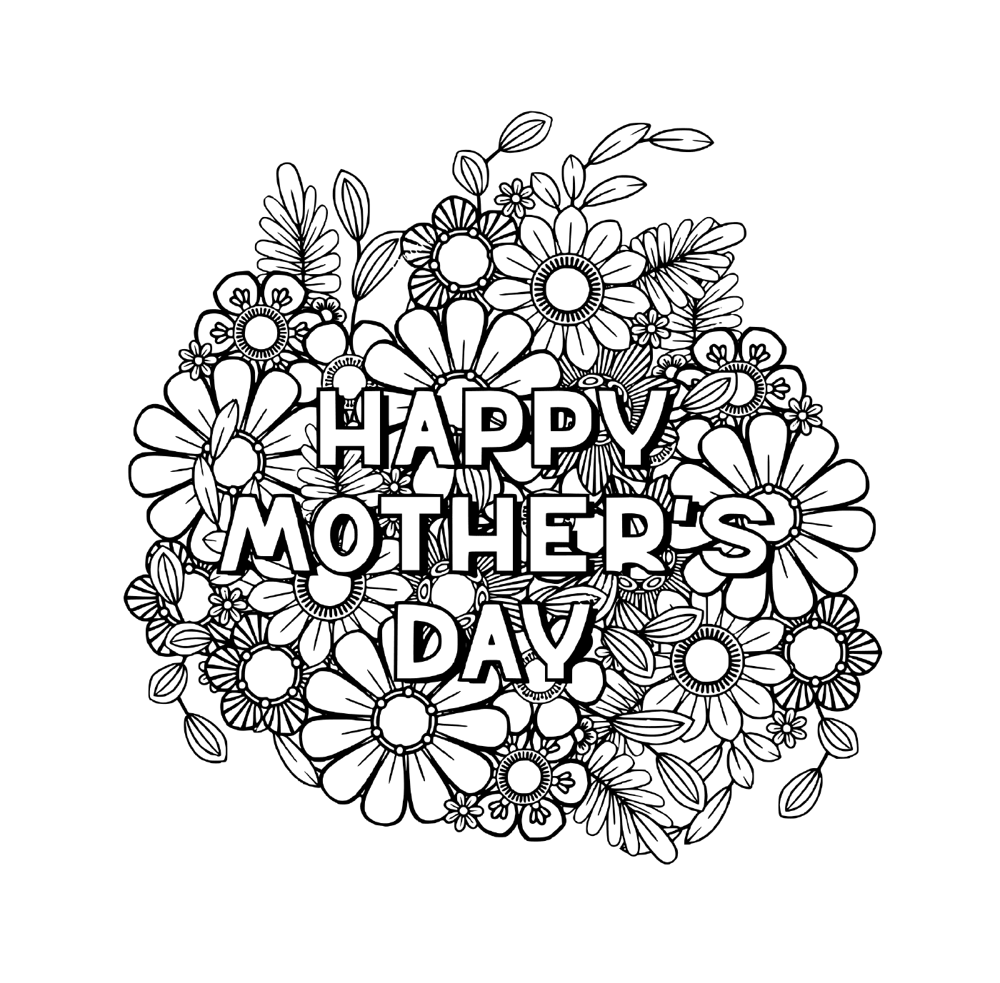  March 8, a happy Mother's Day card for an adult with flowers and roses 