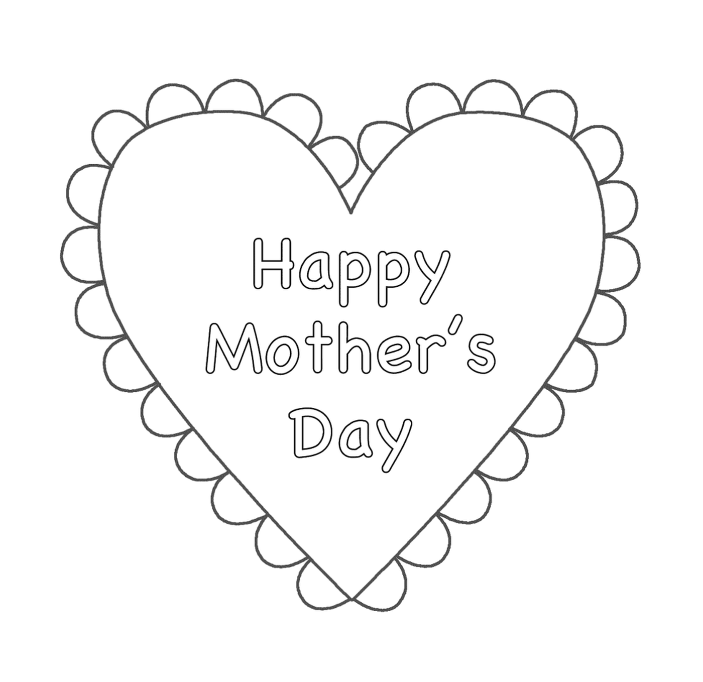  Happy Mother's Day with a happy heart 