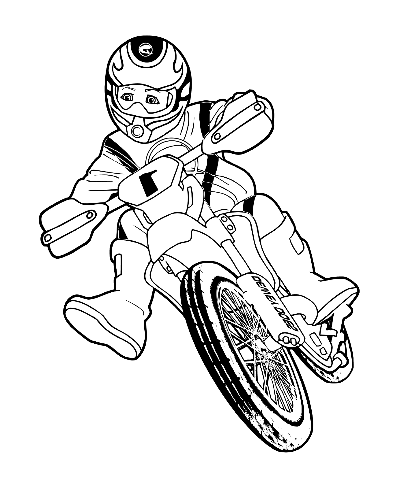  человек на кресте мотоцикла 