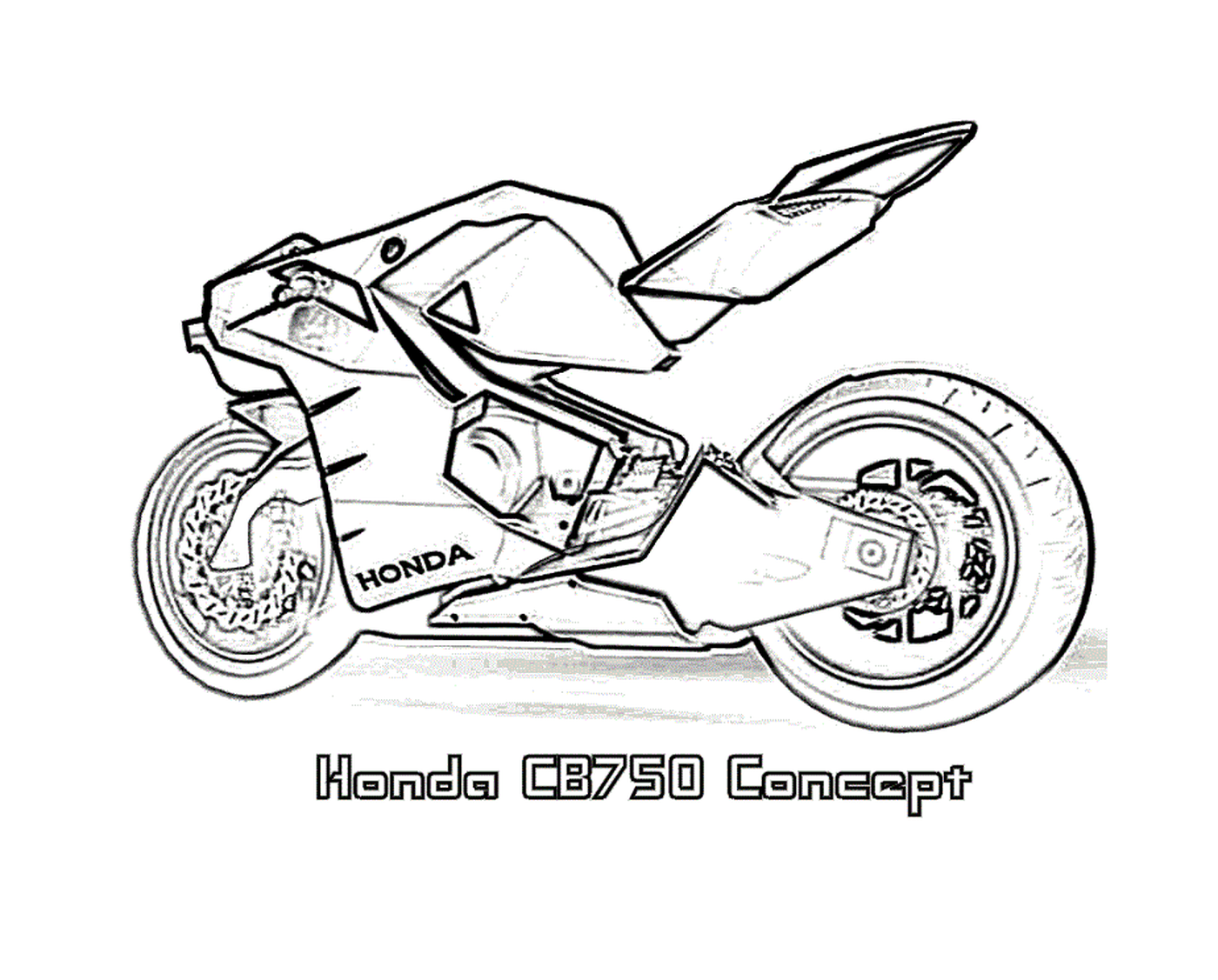  Moto numero 86, concetto Honda CB750 