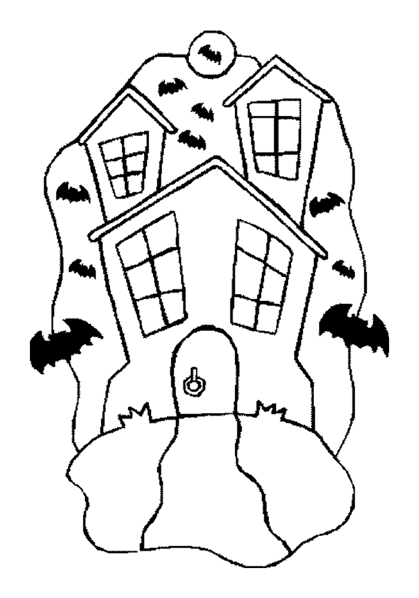  Дом с привидениями летучих мышей 
