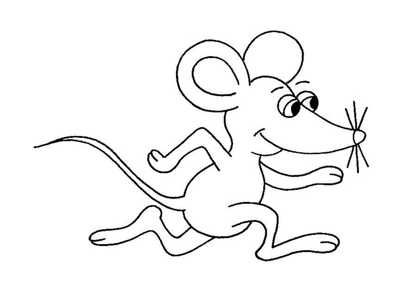  A running mouse 