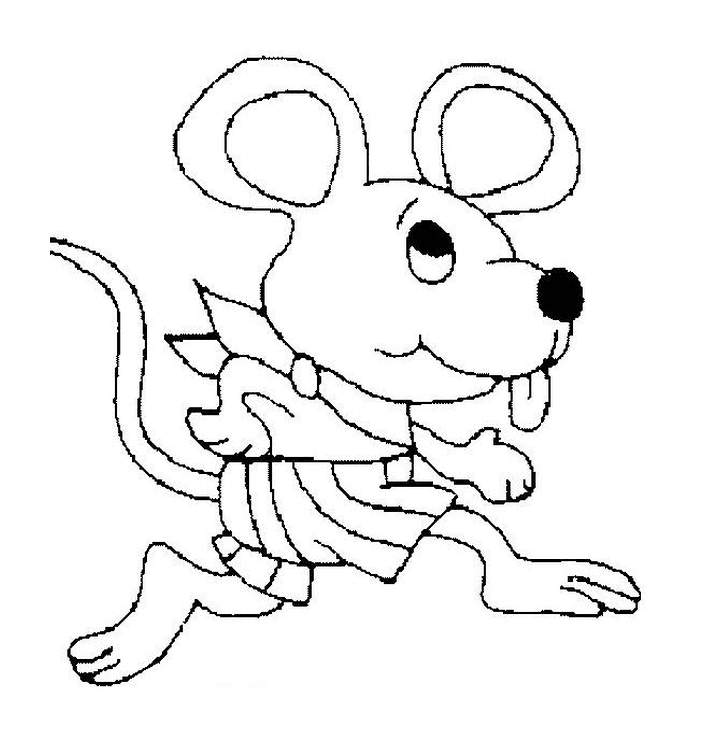  Мышь, которая тянет язык 