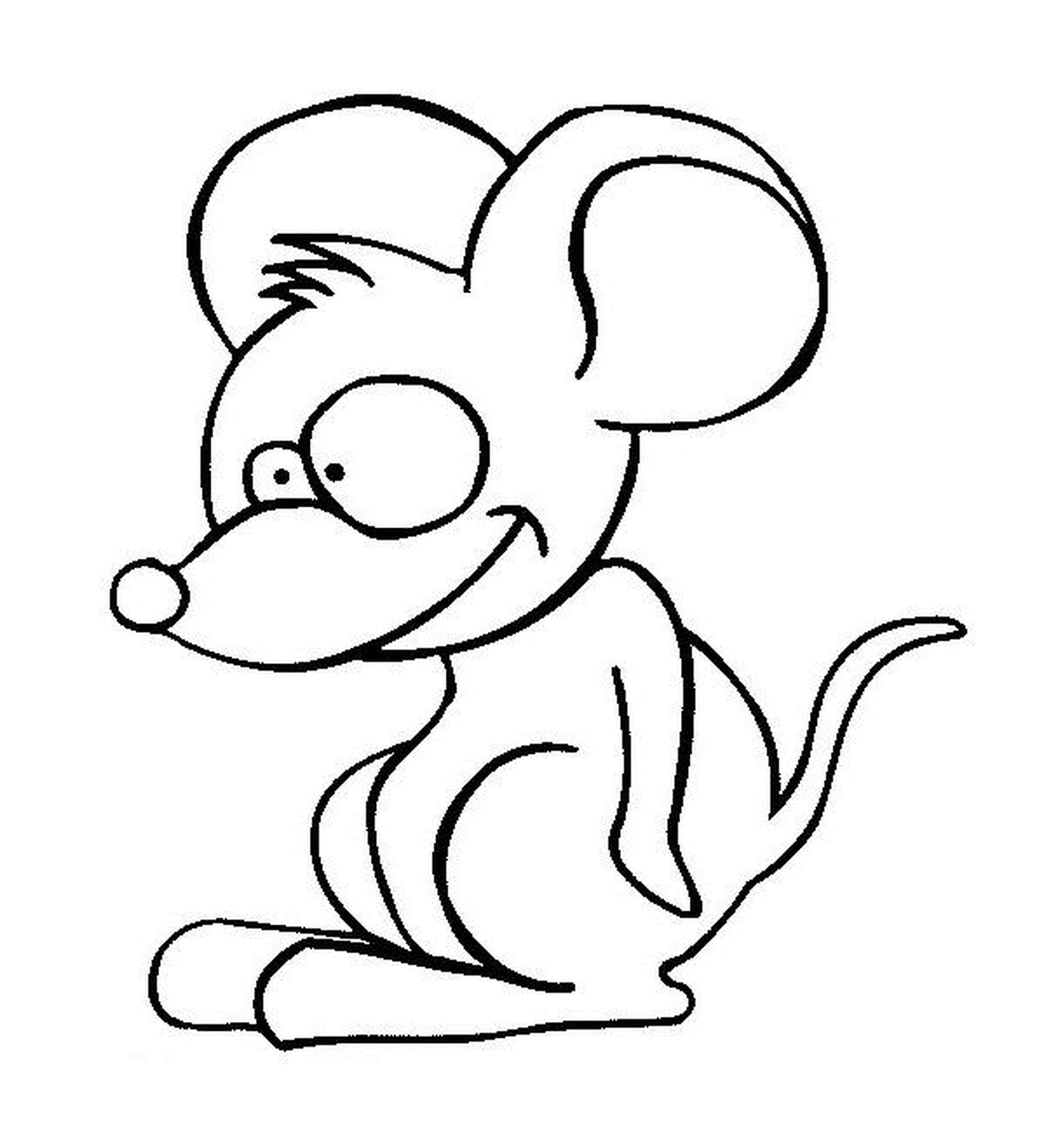  A mouse with a big head 