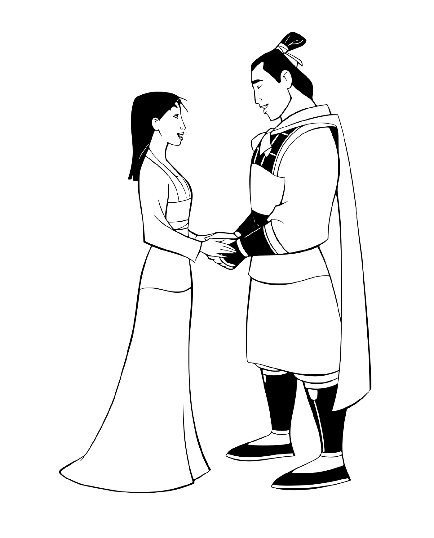  Mulan e Li Shang, complici 
