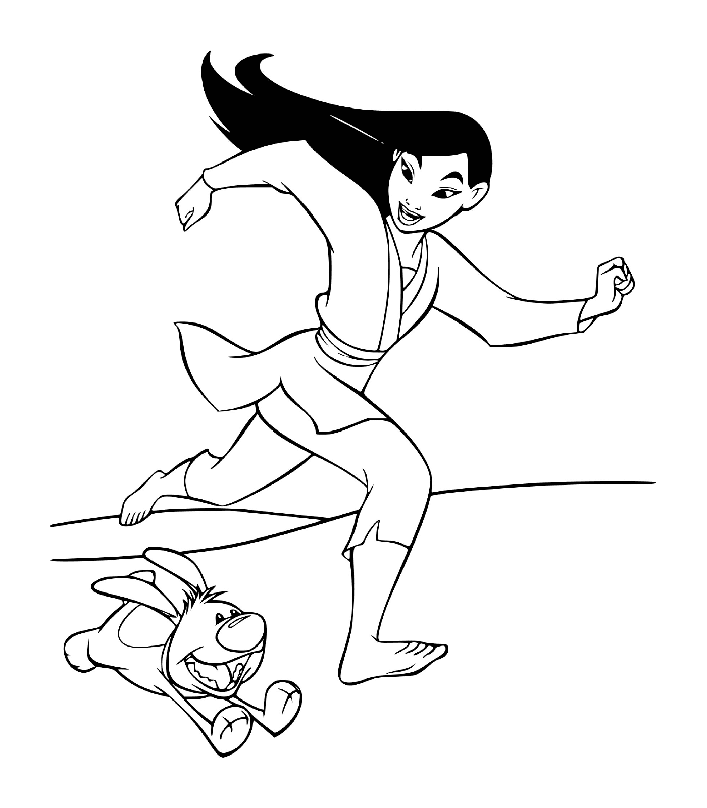  Mulan takes part in the race 