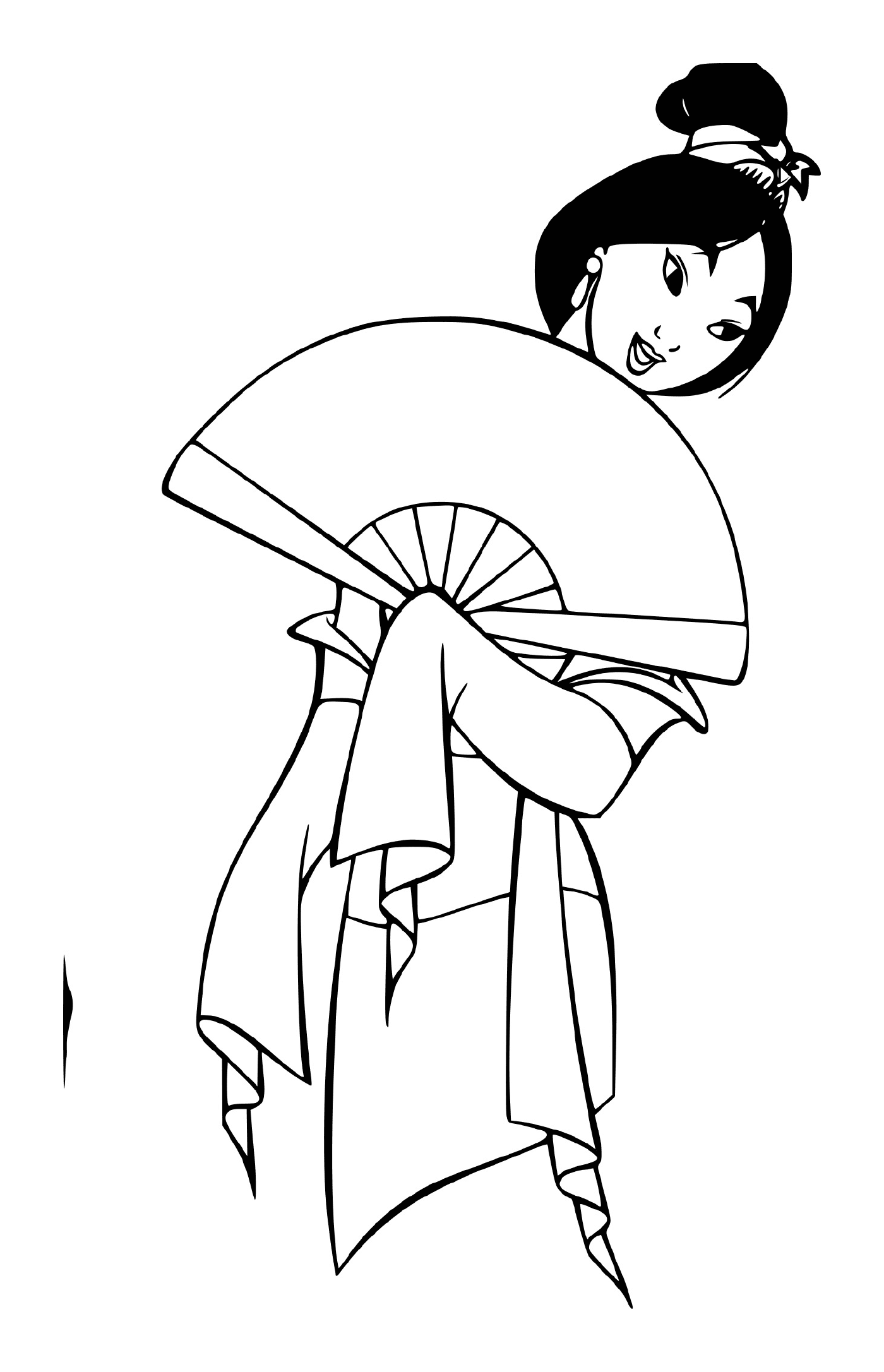  Mulan in traditional outfit 