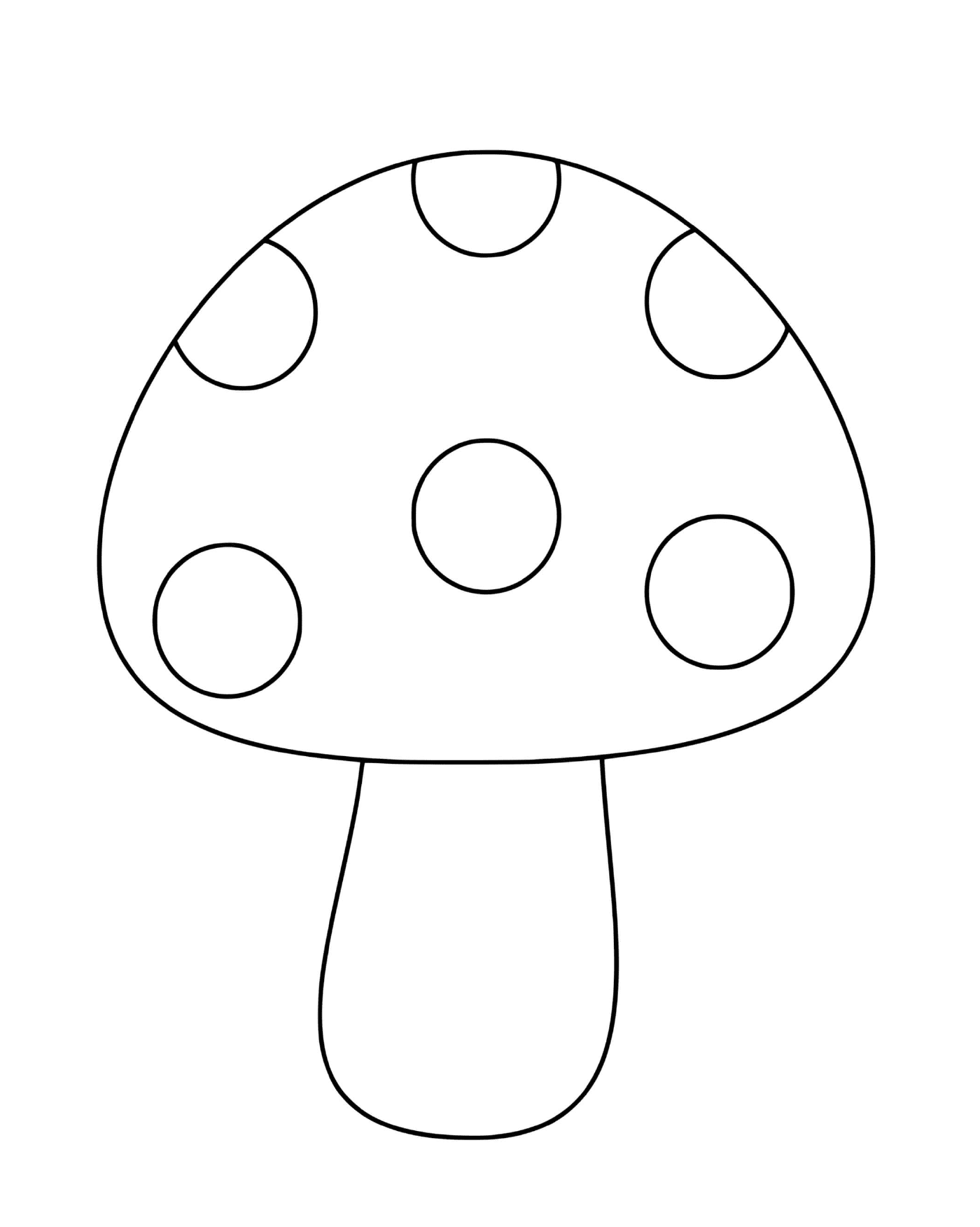  Простой гриб с классической внешностью 