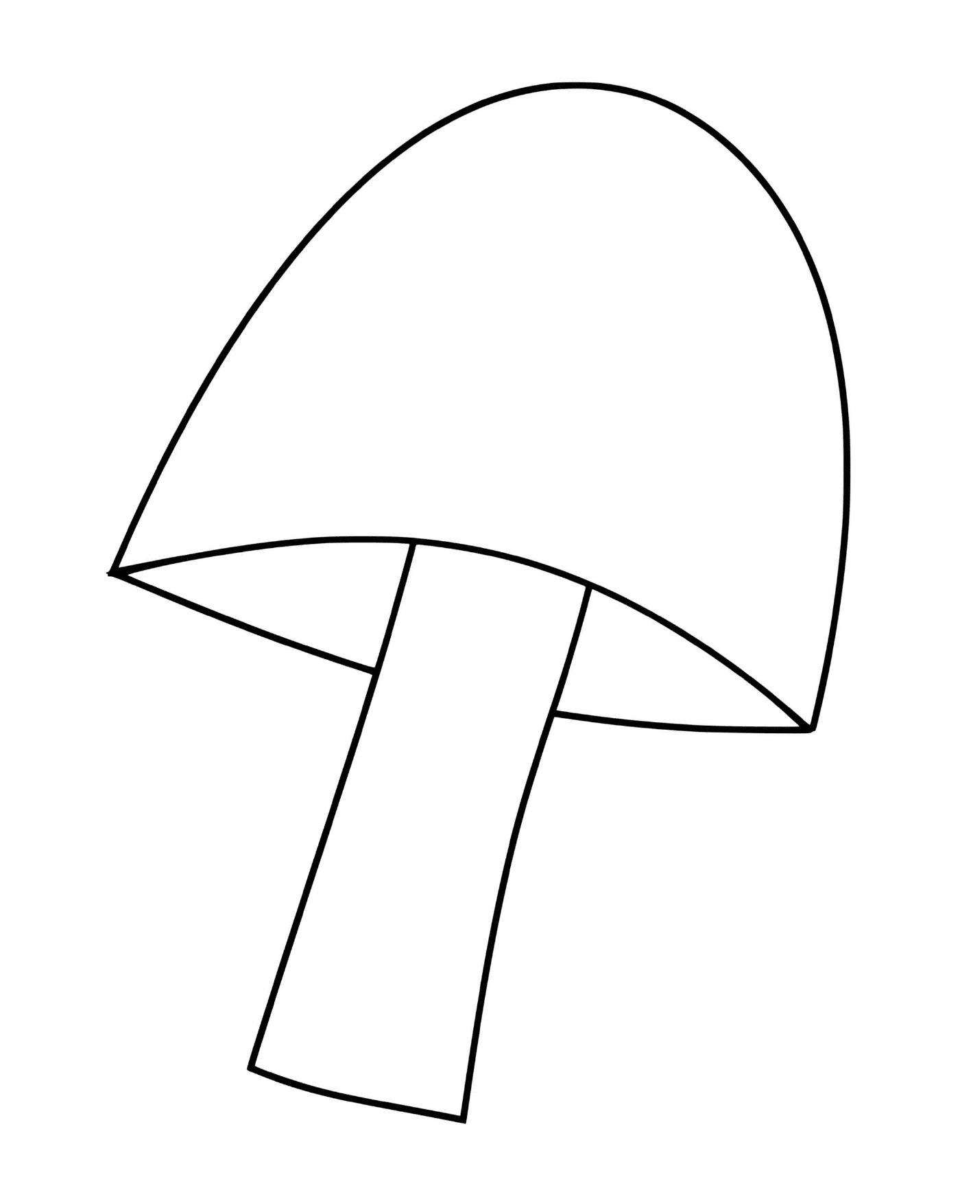  Simple contour of a fungus 