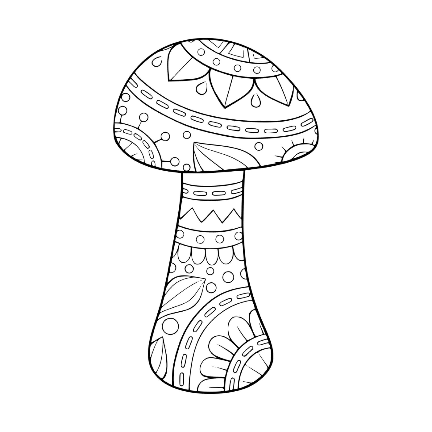  Мандала, представляющая грибок 