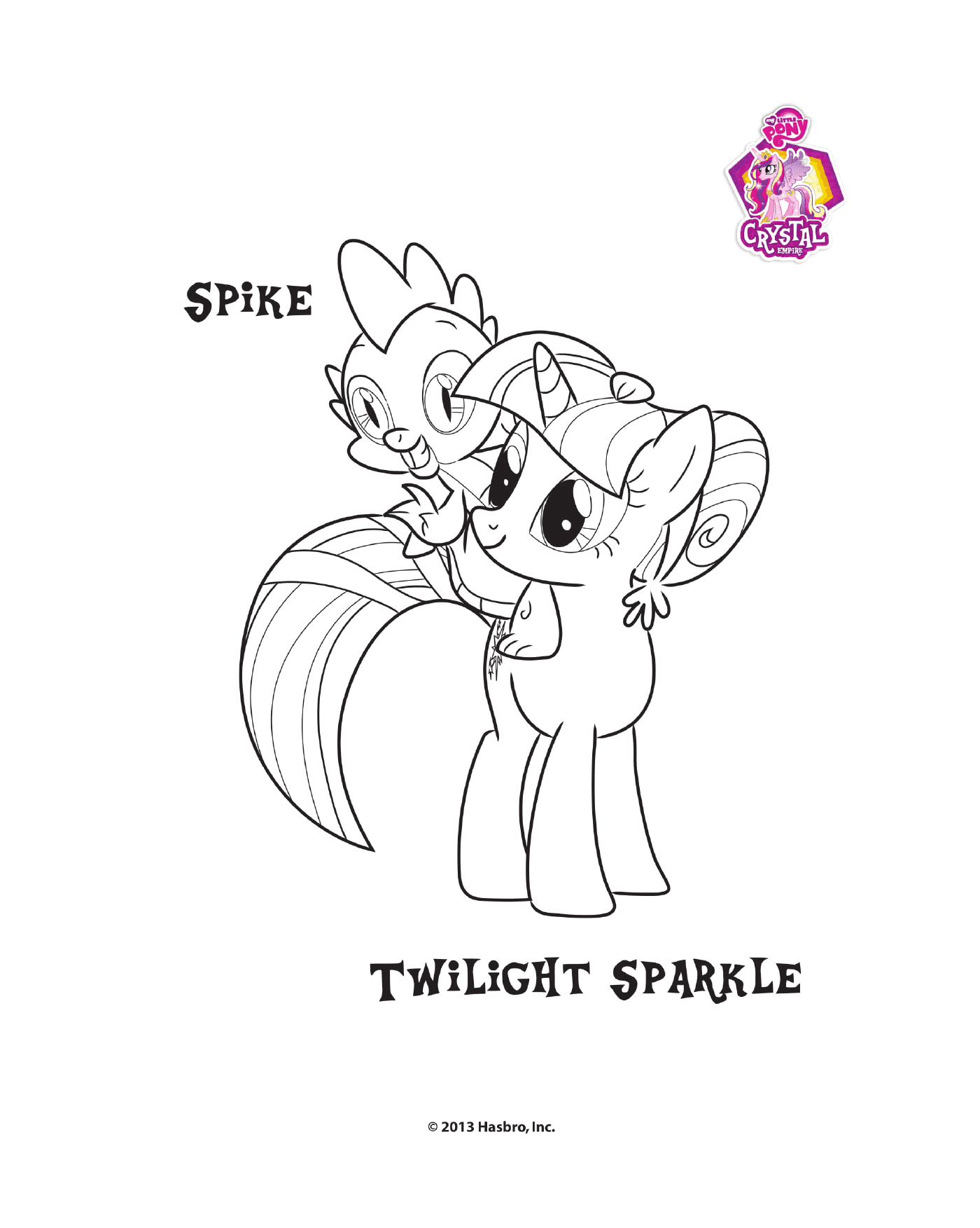  Spike and Twilight Sparkle at the Crystal Empire 