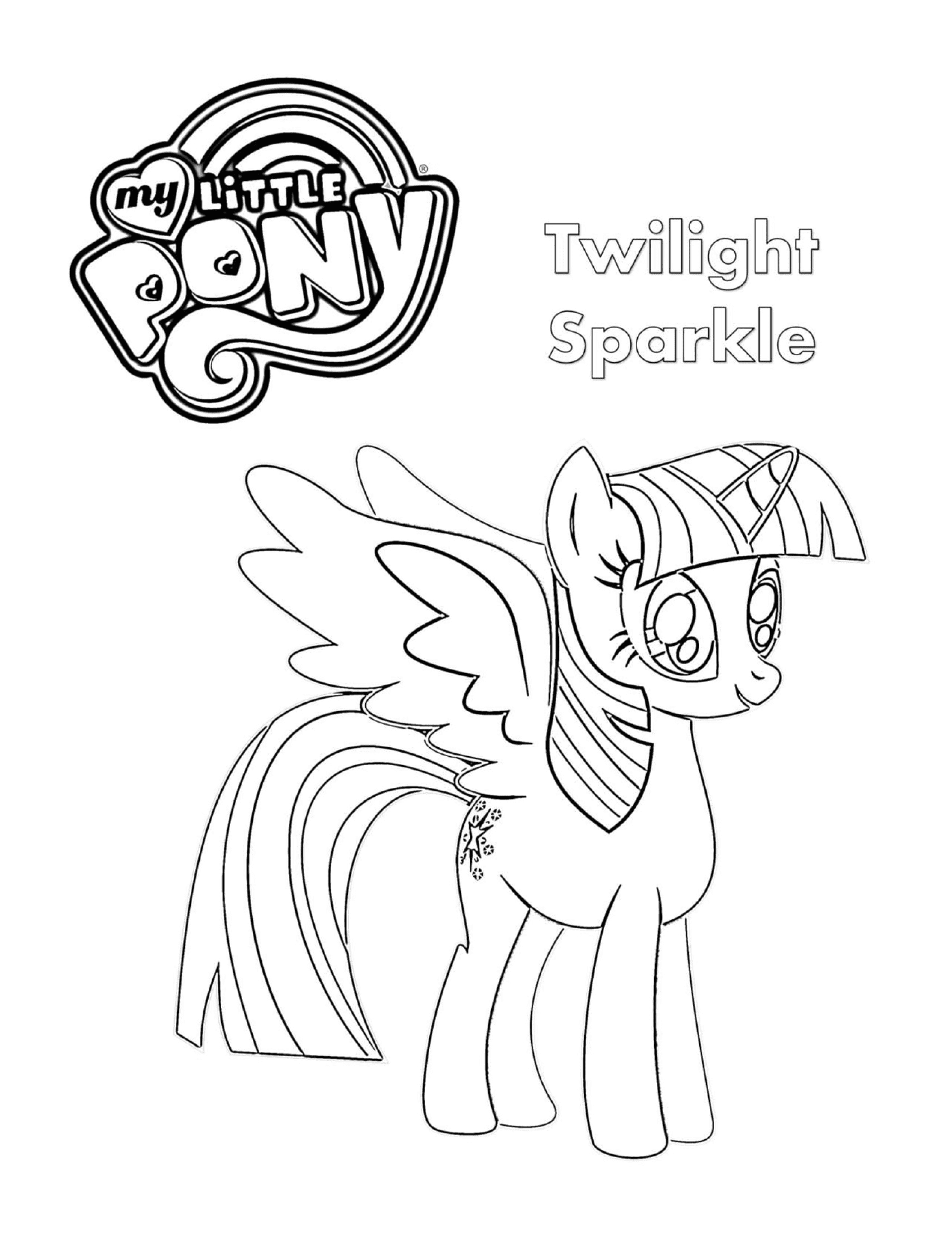  Twilight Sparkle, the pony drawn 