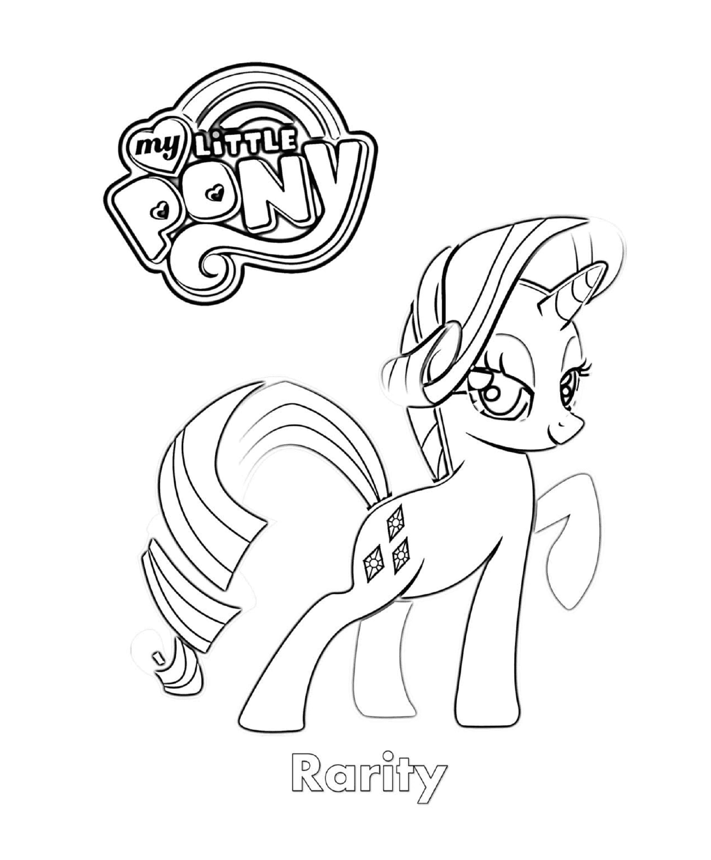  Rarity, a cute pony 