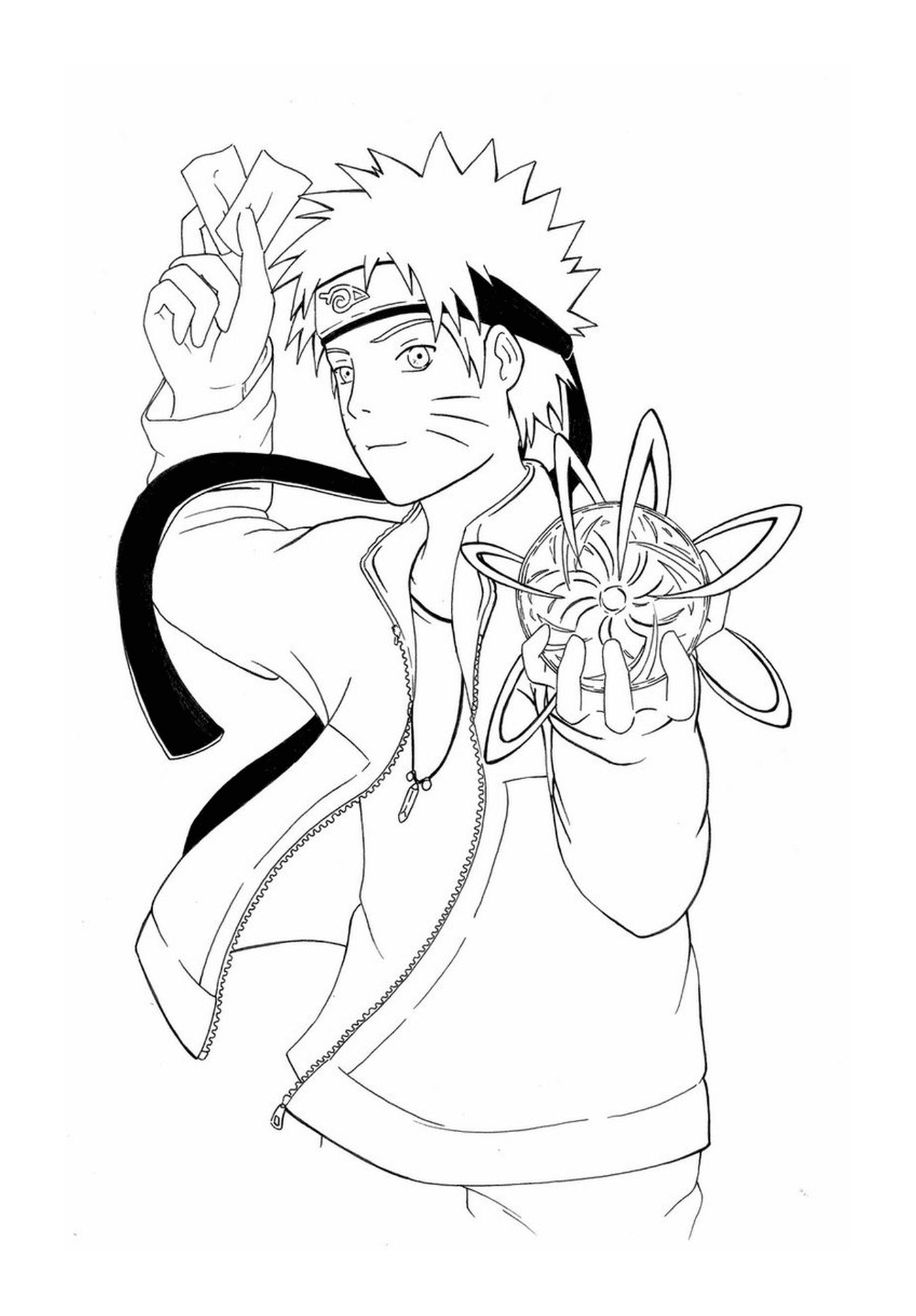  manga naruto person holding flower 