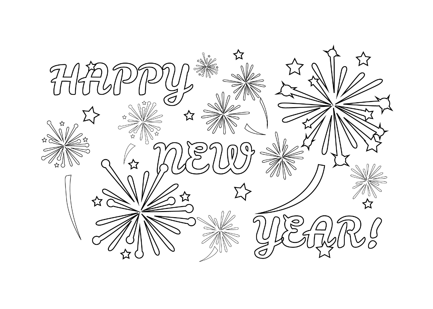  Feuerwerk für das glückliche neue Jahr 