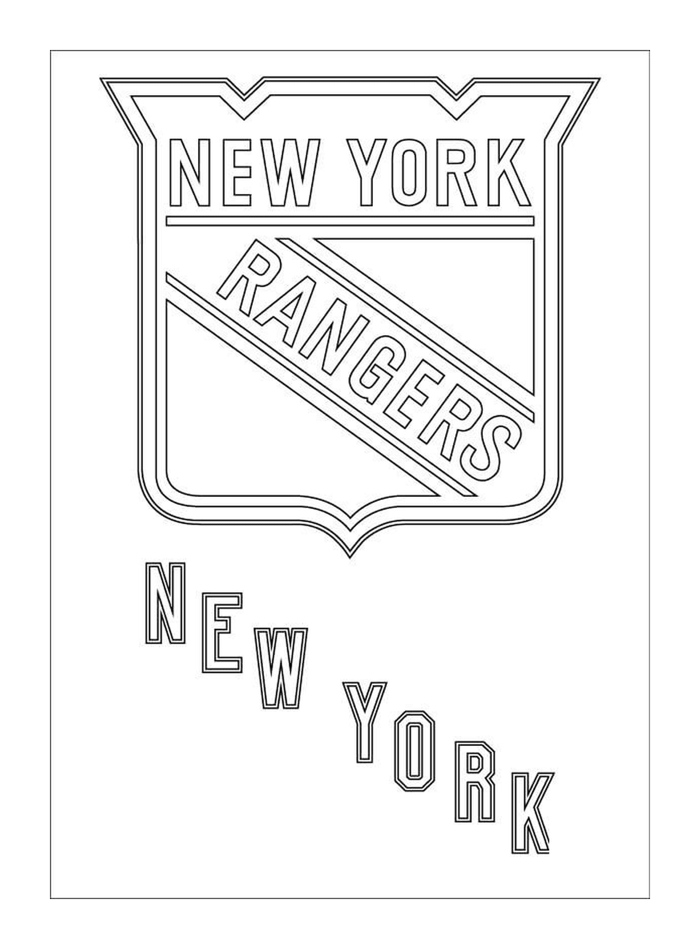  Logotipo del Ranger de Nueva York 