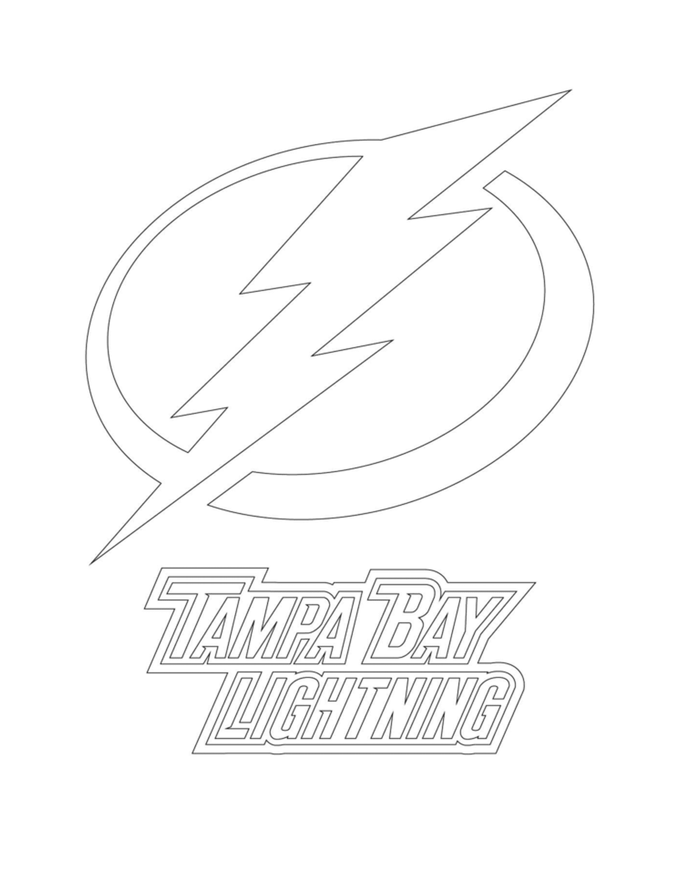  Logo fulmine di Tampa Bay 