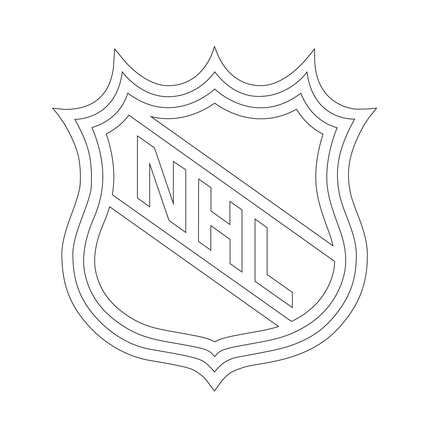  Logotipo NHL (Liga Nacional de Hockey) 