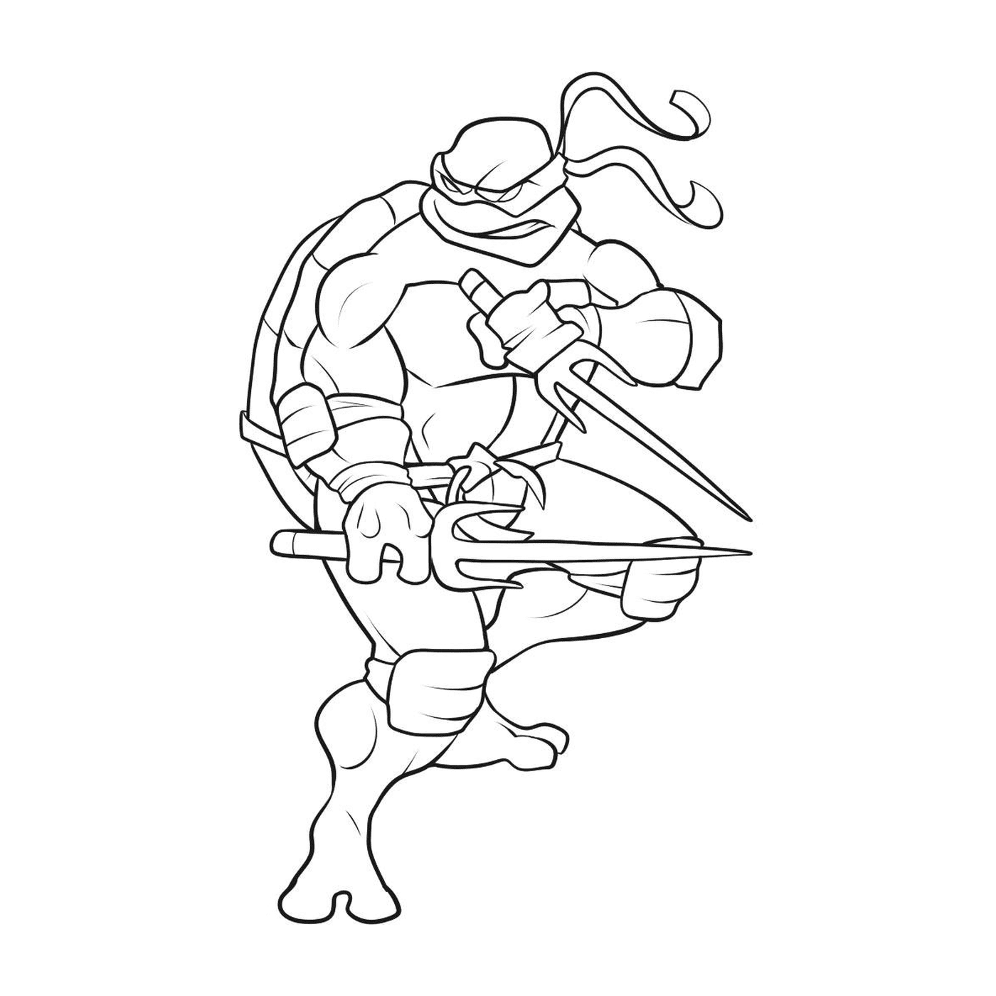  Ninja turtle with bow 