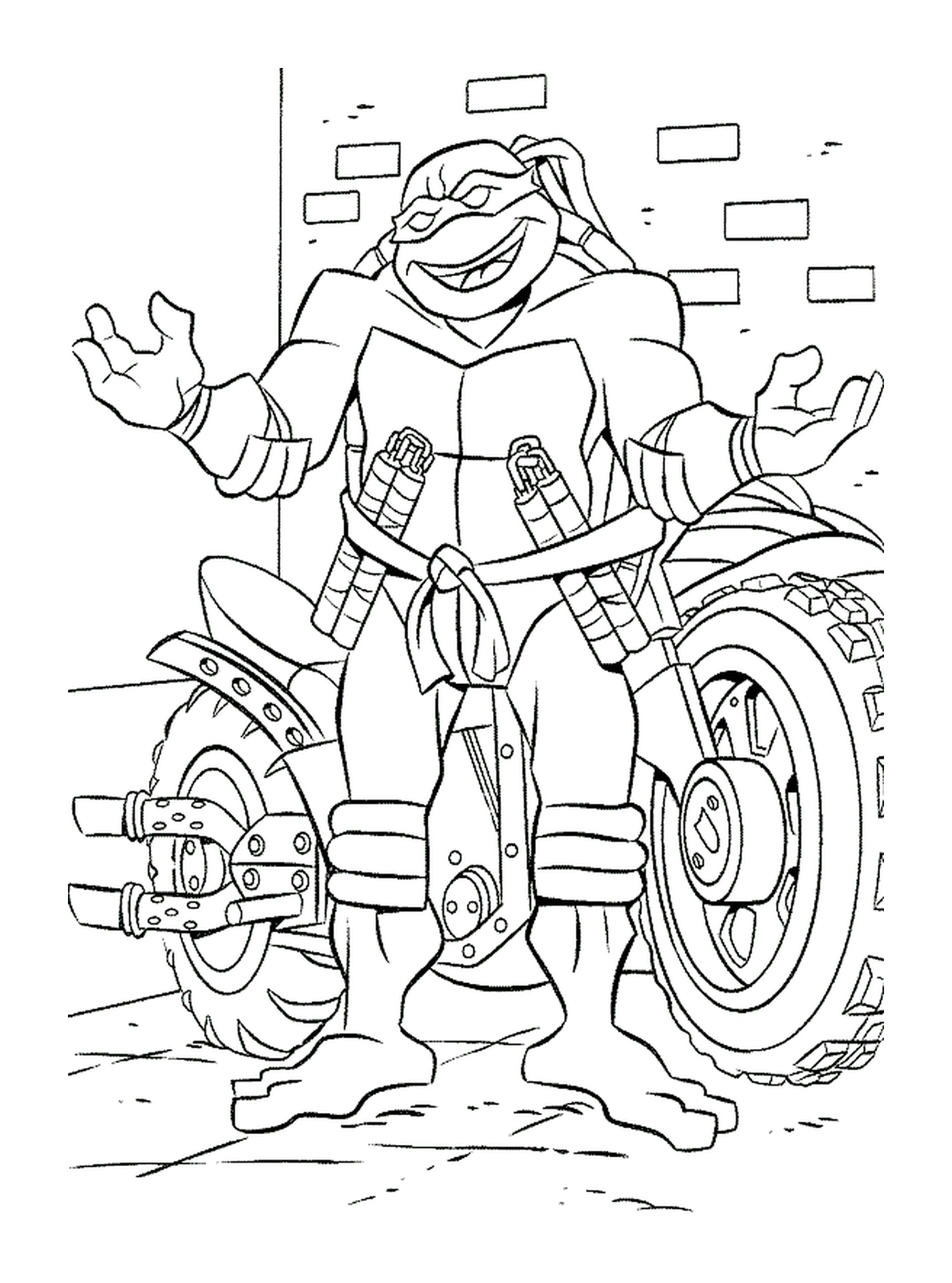  Tortuga Ninja motocicleta 