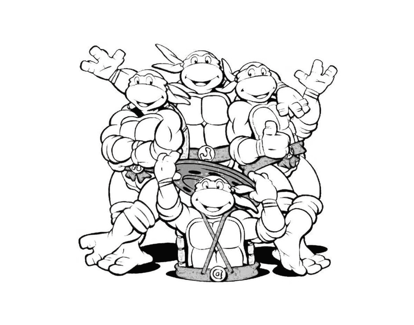  Fantastisches Team von Ninja Schildkröten 
